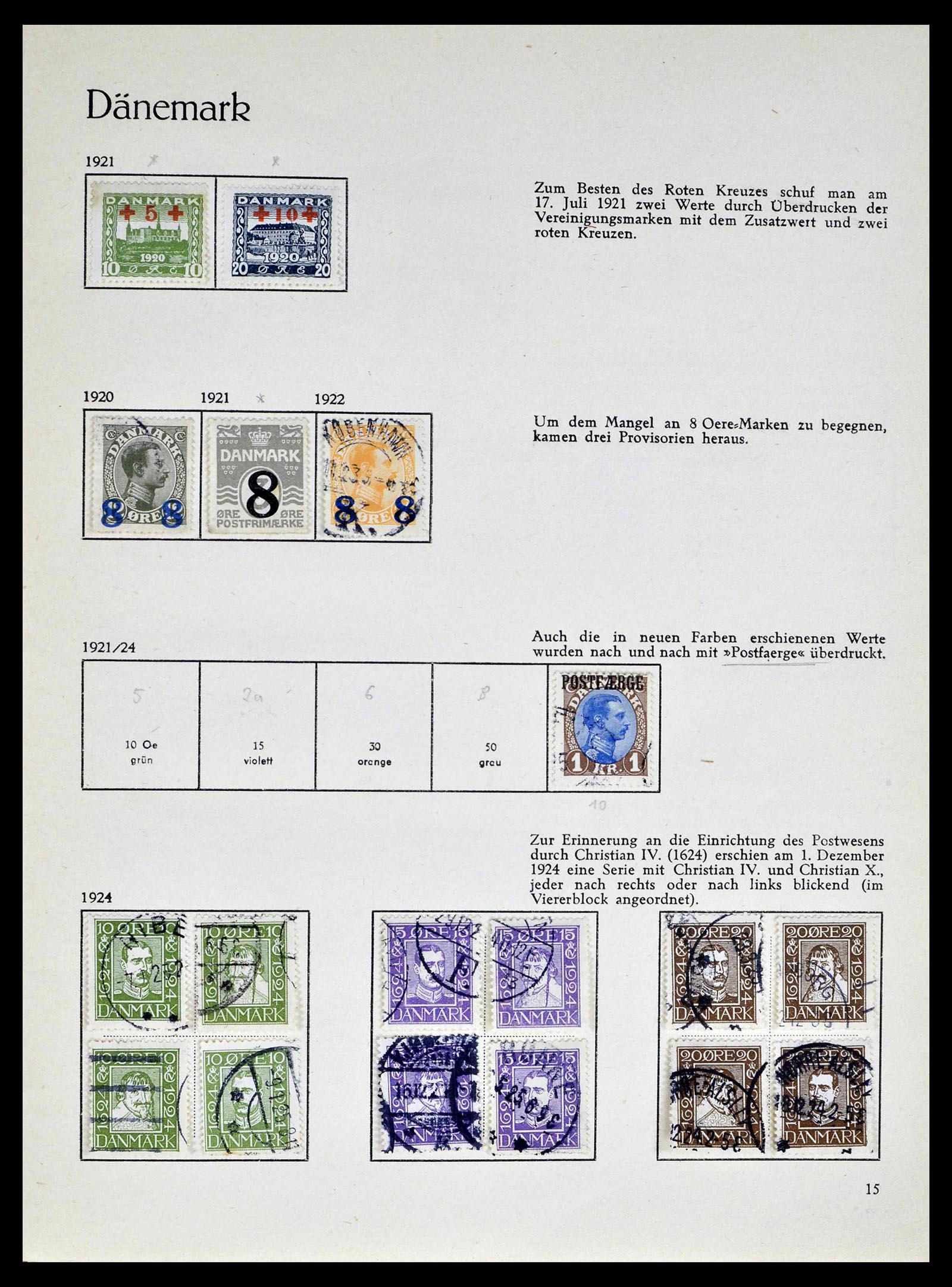 39407 0007 - Postzegelverzameling 39407 Denemarken 1851-1969.