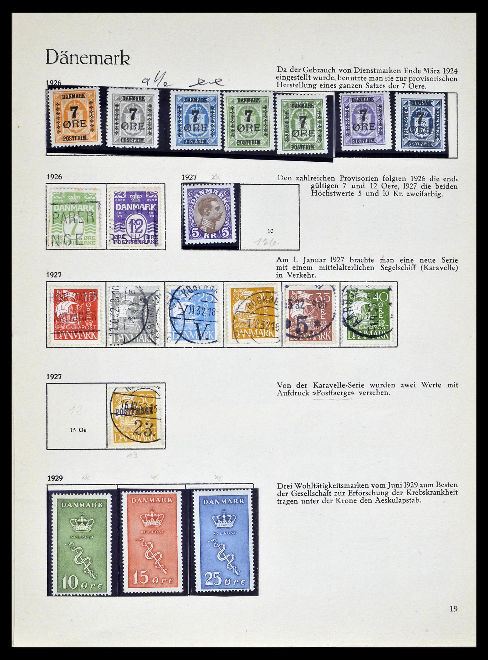39407 0009 - Postzegelverzameling 39407 Denemarken 1851-1969.