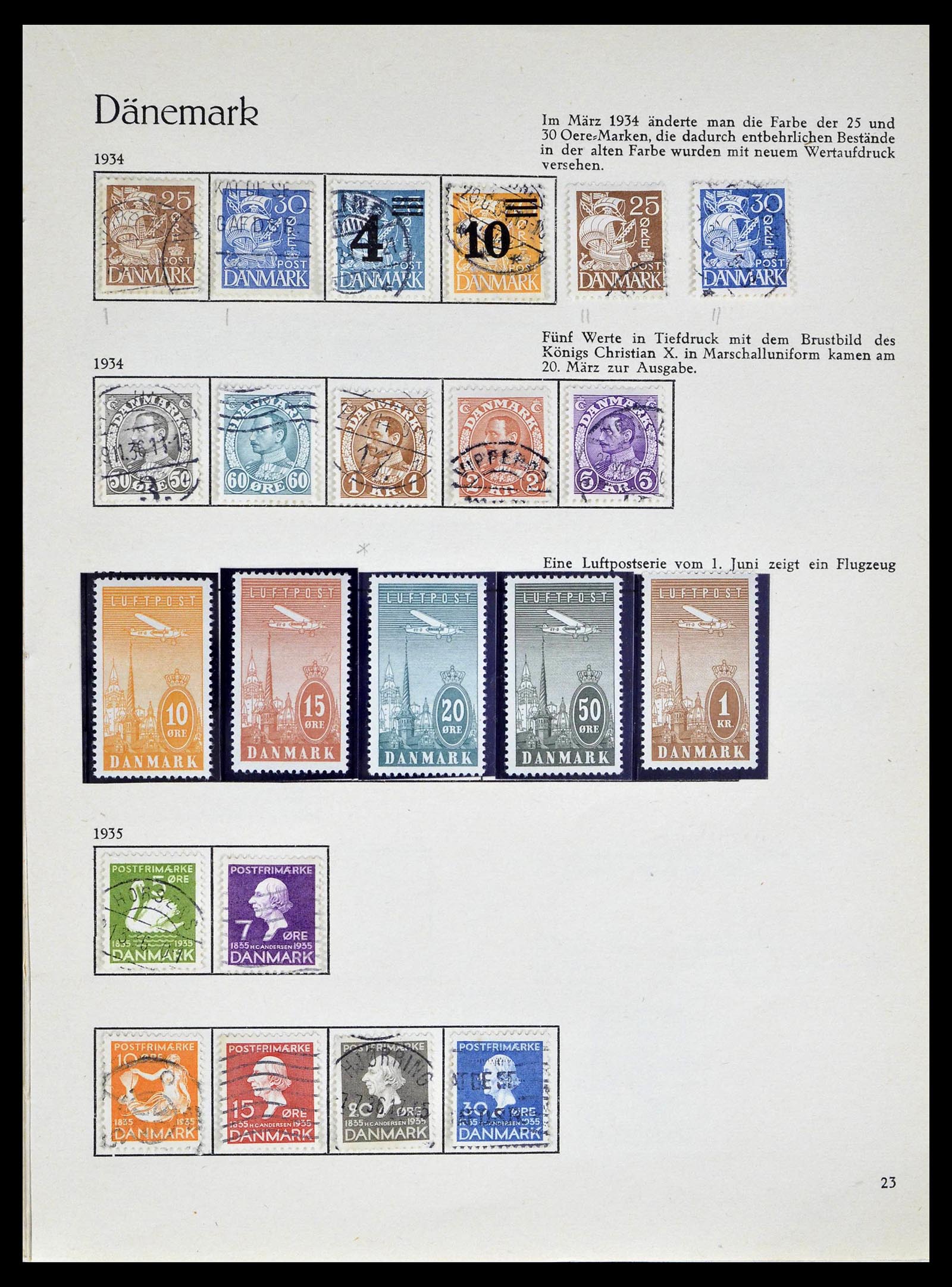 39407 0011 - Postzegelverzameling 39407 Denemarken 1851-1969.