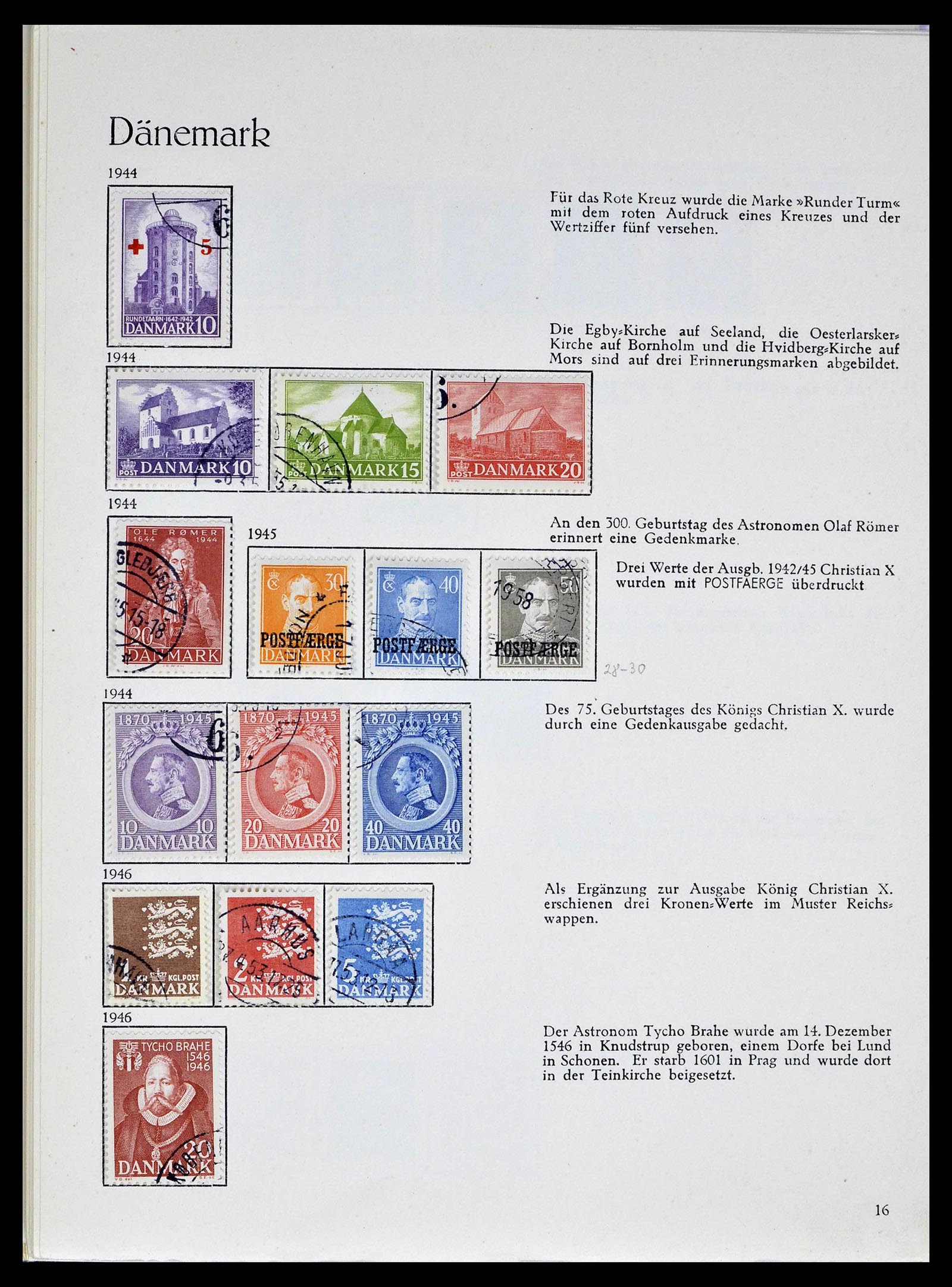 39407 0016 - Postzegelverzameling 39407 Denemarken 1851-1969.