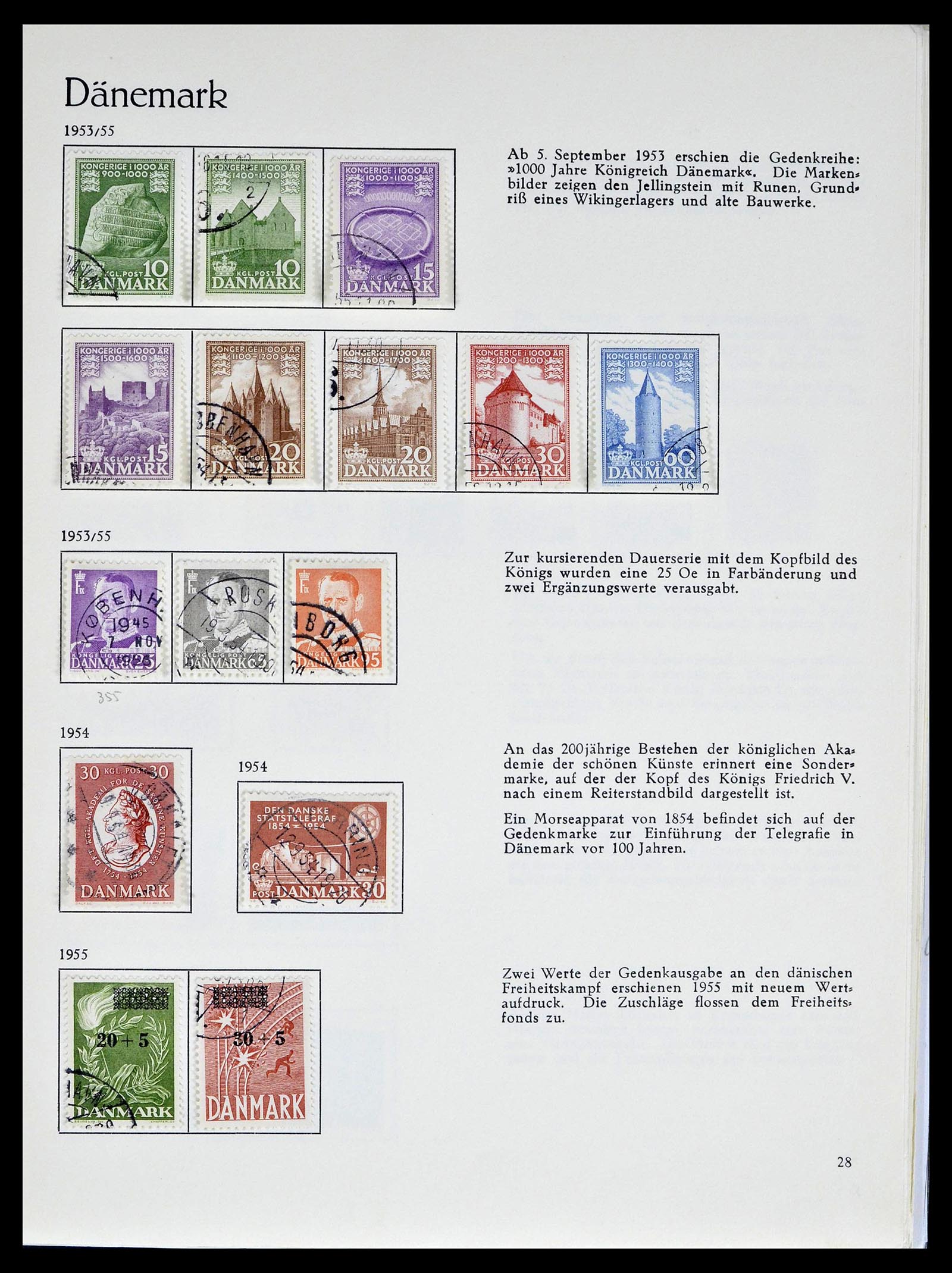 39407 0022 - Stamp collection 39407 Denmark 1851-1969.