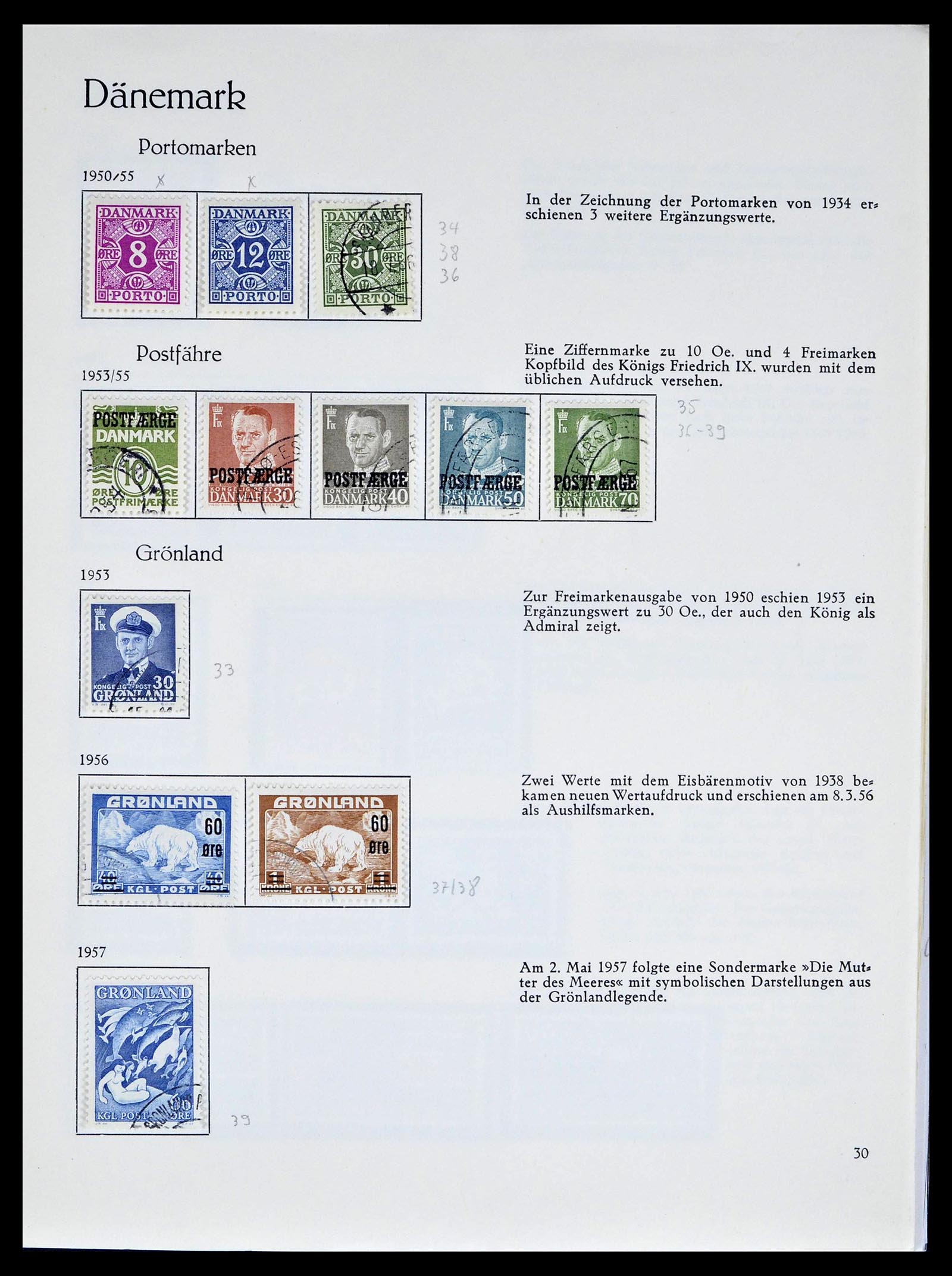 39407 0024 - Stamp collection 39407 Denmark 1851-1969.