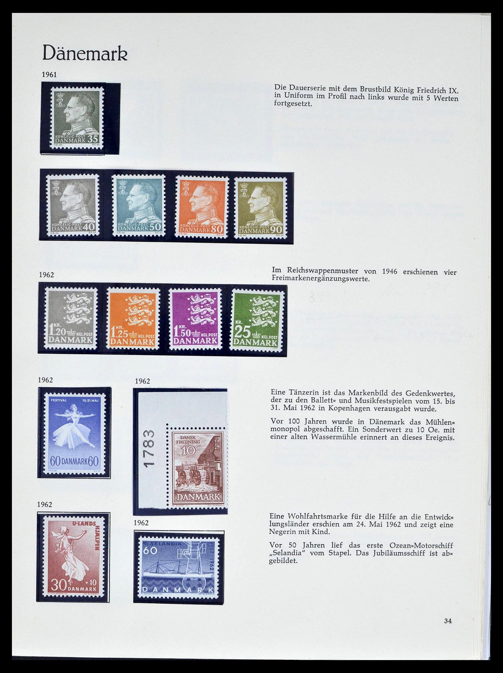 39407 0028 - Stamp collection 39407 Denmark 1851-1969.