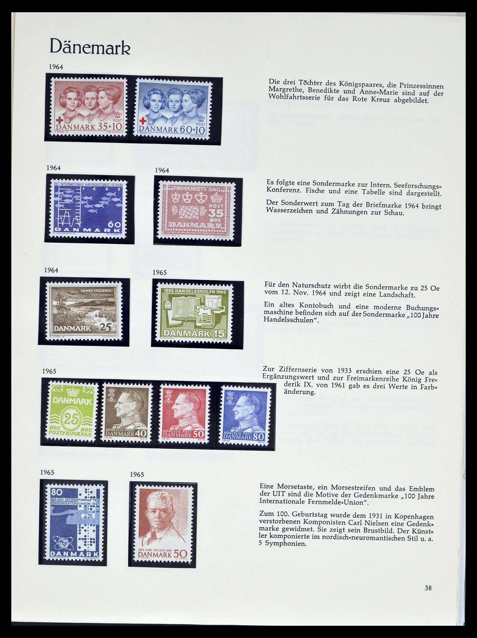 39407 0032 - Stamp collection 39407 Denmark 1851-1969.