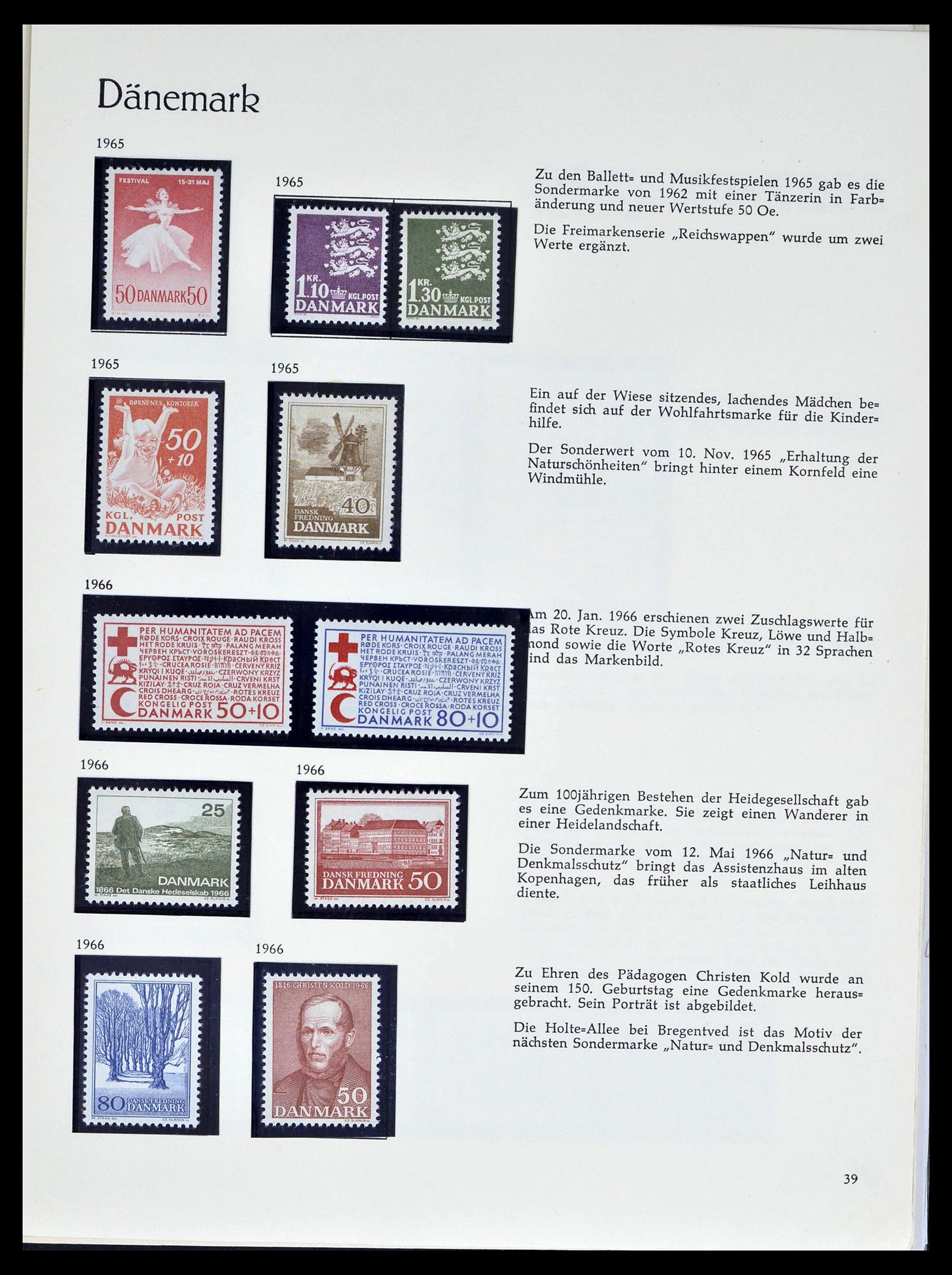 39407 0033 - Stamp collection 39407 Denmark 1851-1969.