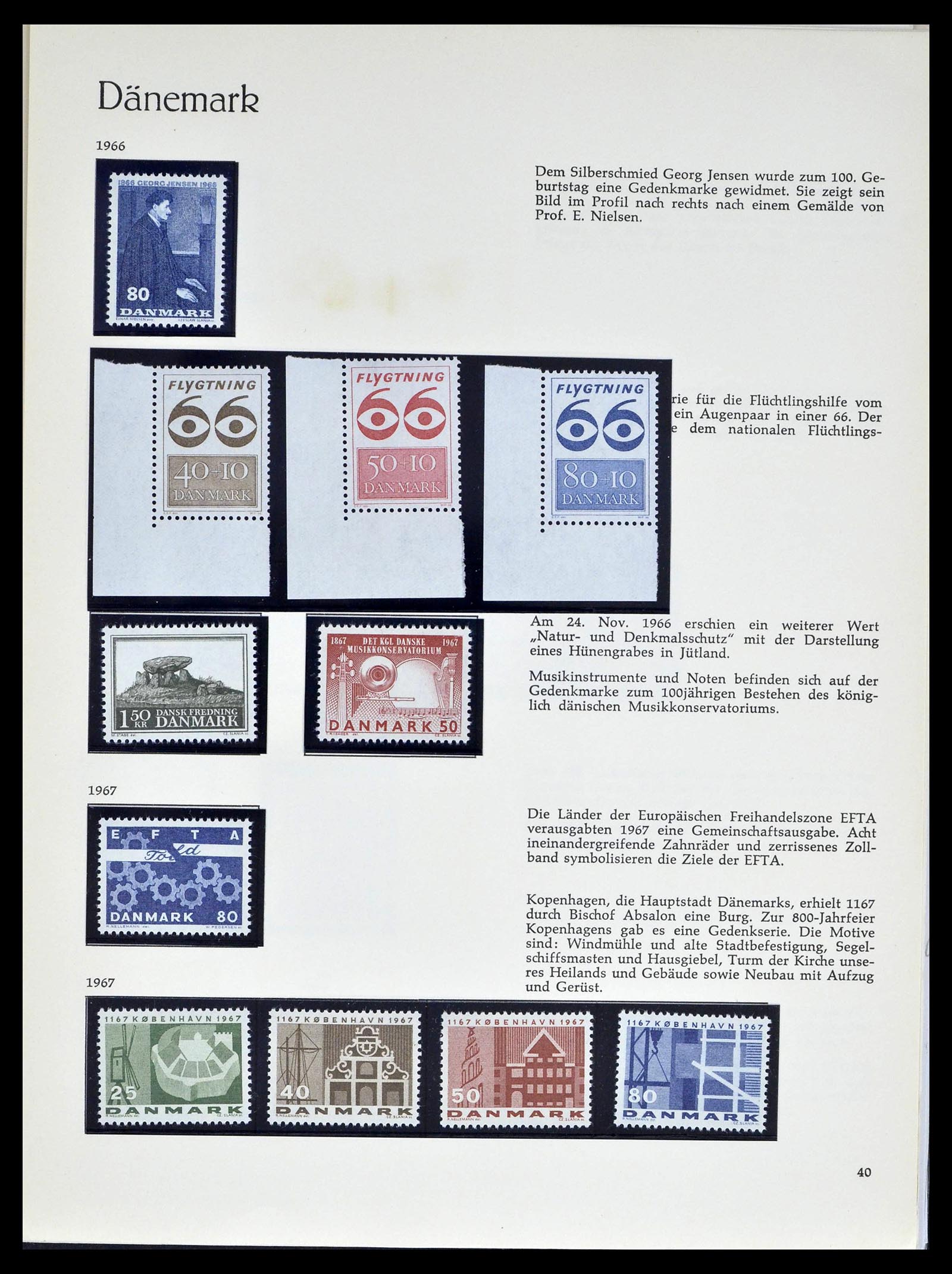 39407 0034 - Stamp collection 39407 Denmark 1851-1969.