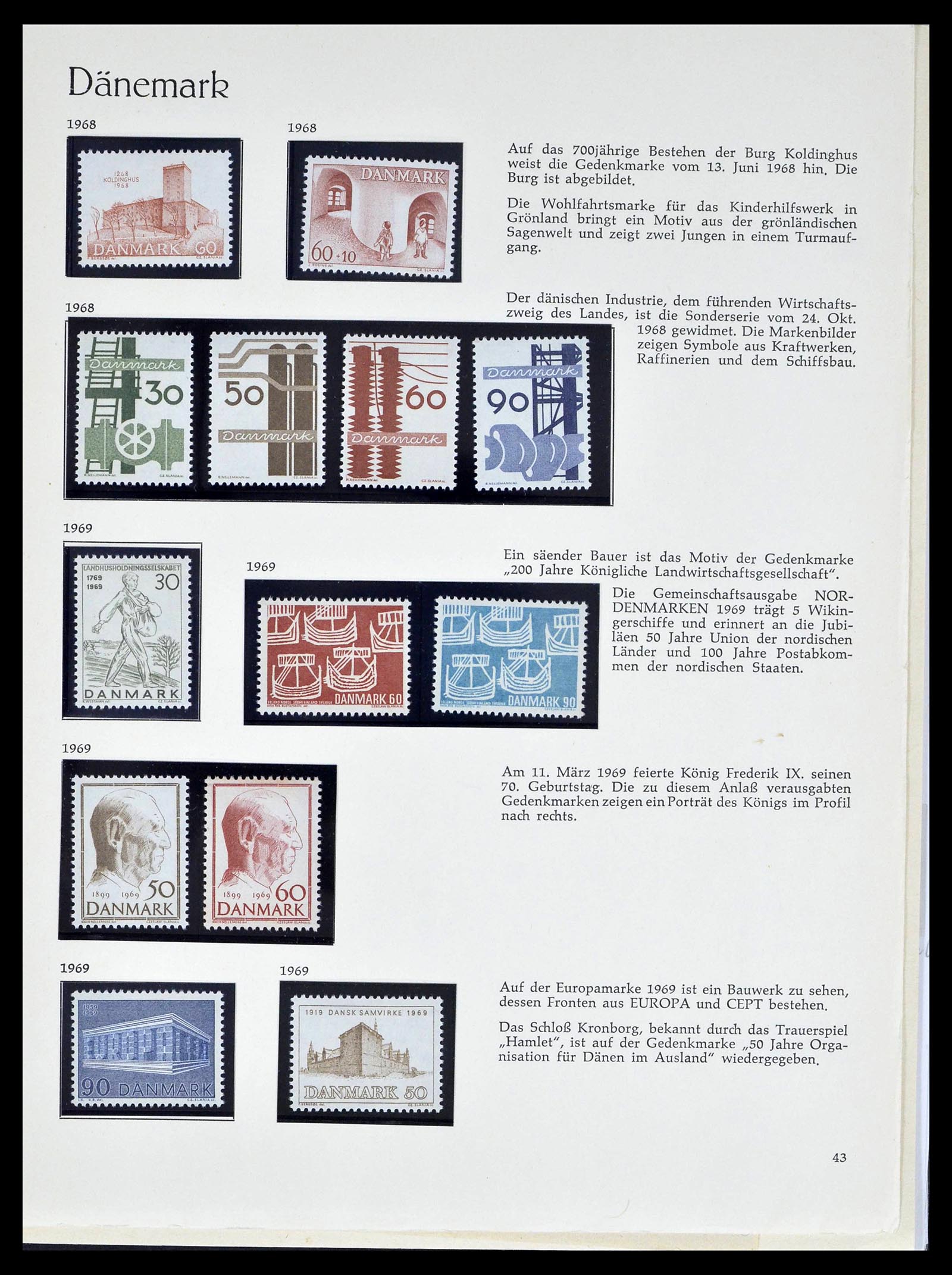 39407 0037 - Stamp collection 39407 Denmark 1851-1969.