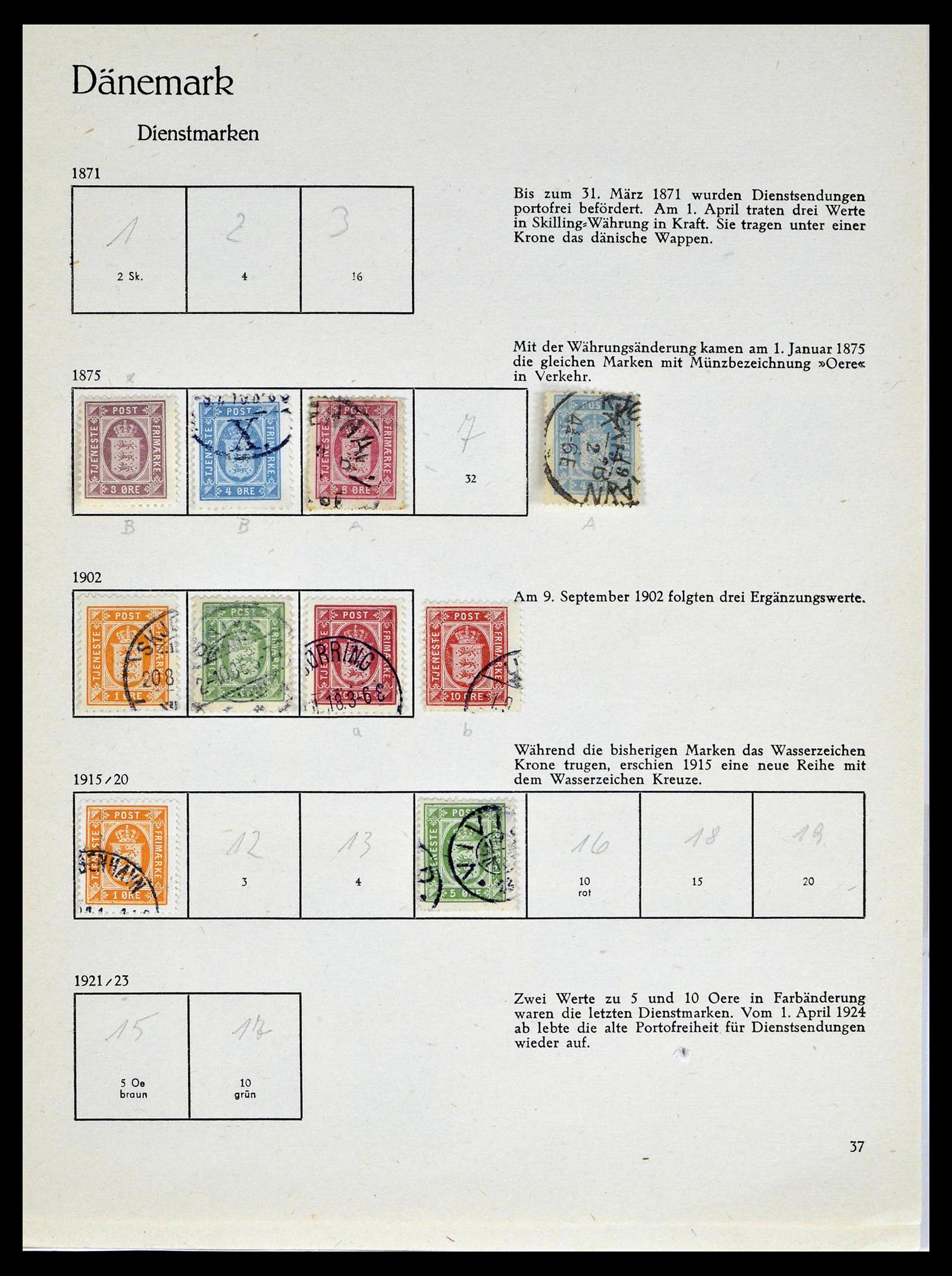 39407 0039 - Stamp collection 39407 Denmark 1851-1969.