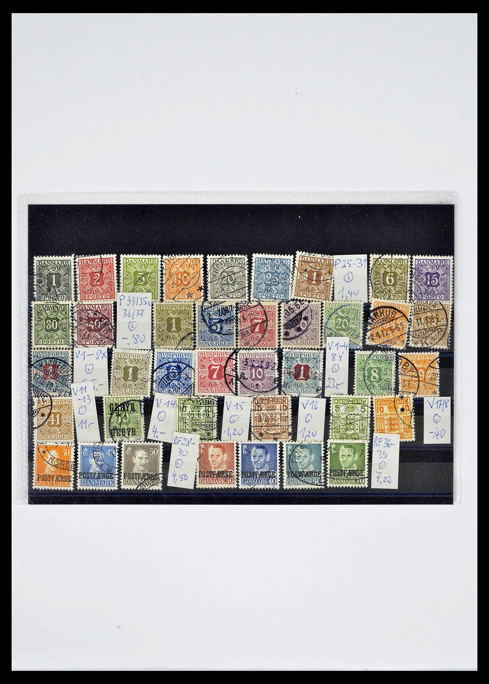 39407 0063 - Postzegelverzameling 39407 Denemarken 1851-1969.