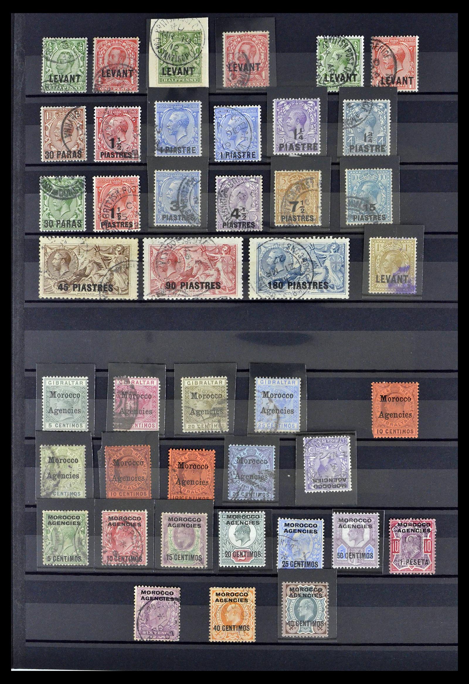 39409 0002 - Stamp collection 39409 British offices abroad 1885-1957.