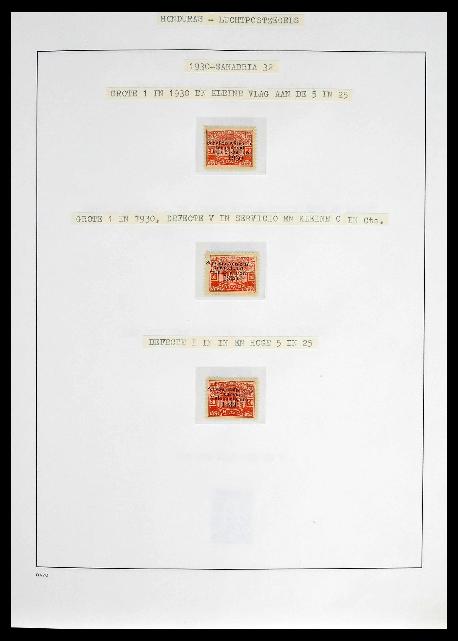 39410 0012 - Postzegelverzameling 39410 Honduras topverzameling luchtpost 1925-198