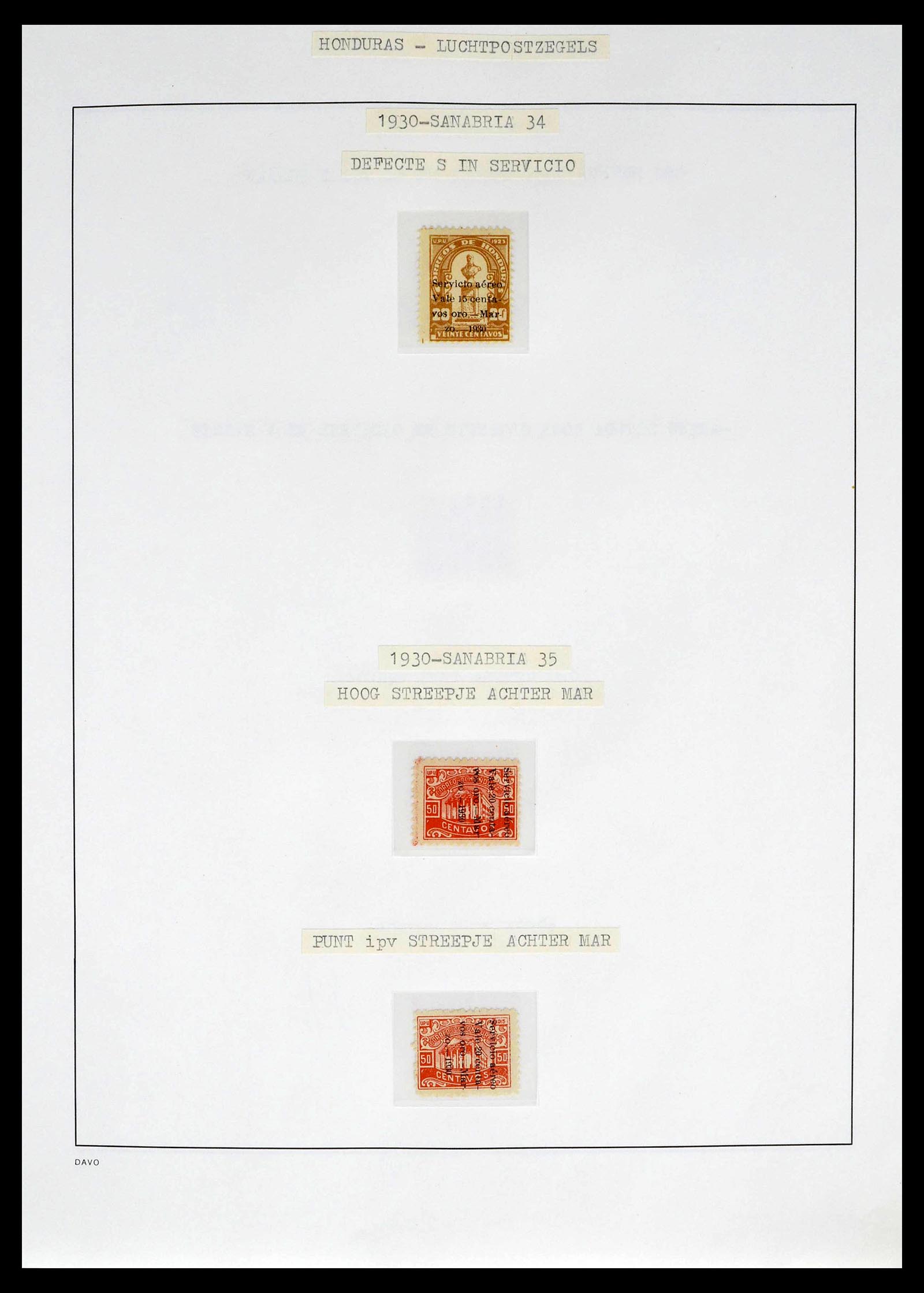 39410 0015 - Postzegelverzameling 39410 Honduras topverzameling luchtpost 1925-198