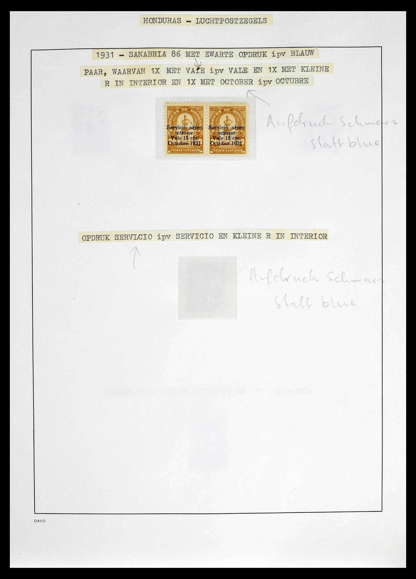 39410 0030 - Postzegelverzameling 39410 Honduras topverzameling luchtpost 1925-198
