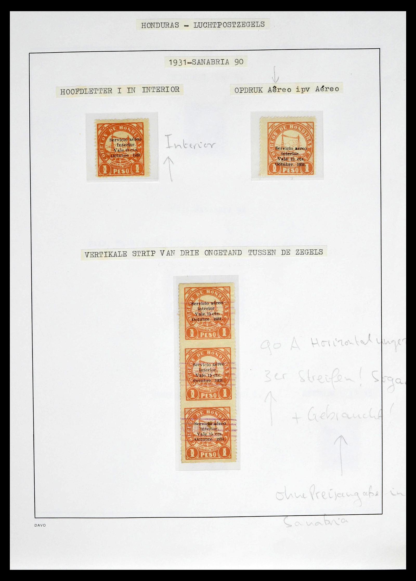 39410 0034 - Stamp collection 39410 Honduras topcollection airmail 1925-1984.