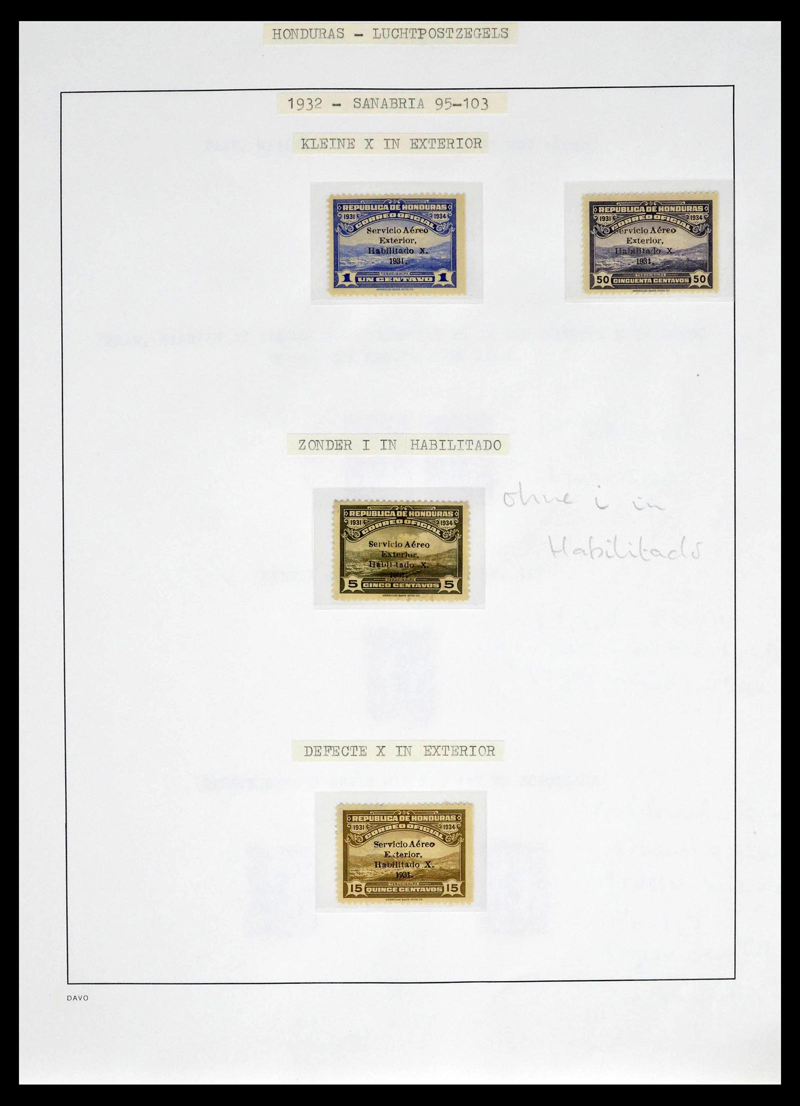 39410 0040 - Postzegelverzameling 39410 Honduras topverzameling luchtpost 1925-198