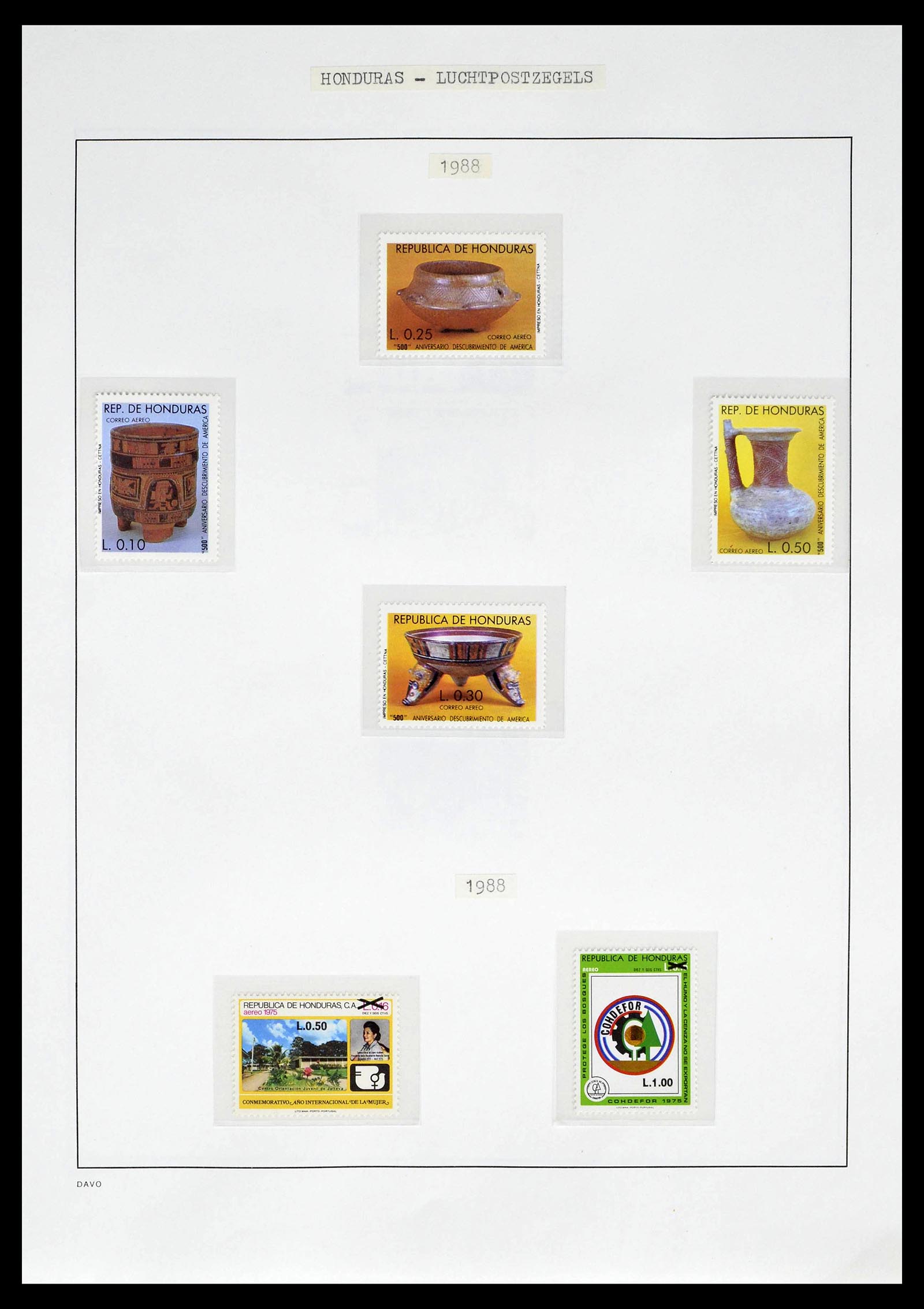 39410 0184 - Postzegelverzameling 39410 Honduras topverzameling luchtpost 1925-198