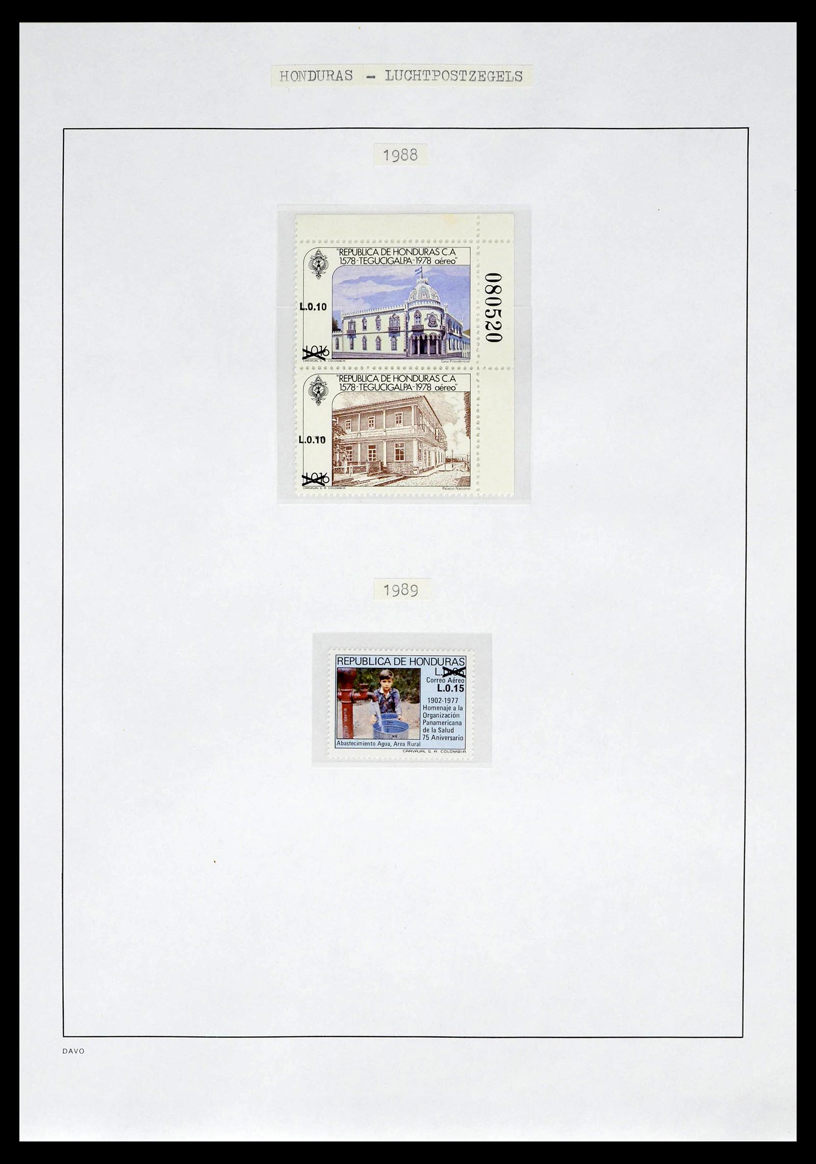 39410 0185 - Postzegelverzameling 39410 Honduras topverzameling luchtpost 1925-198