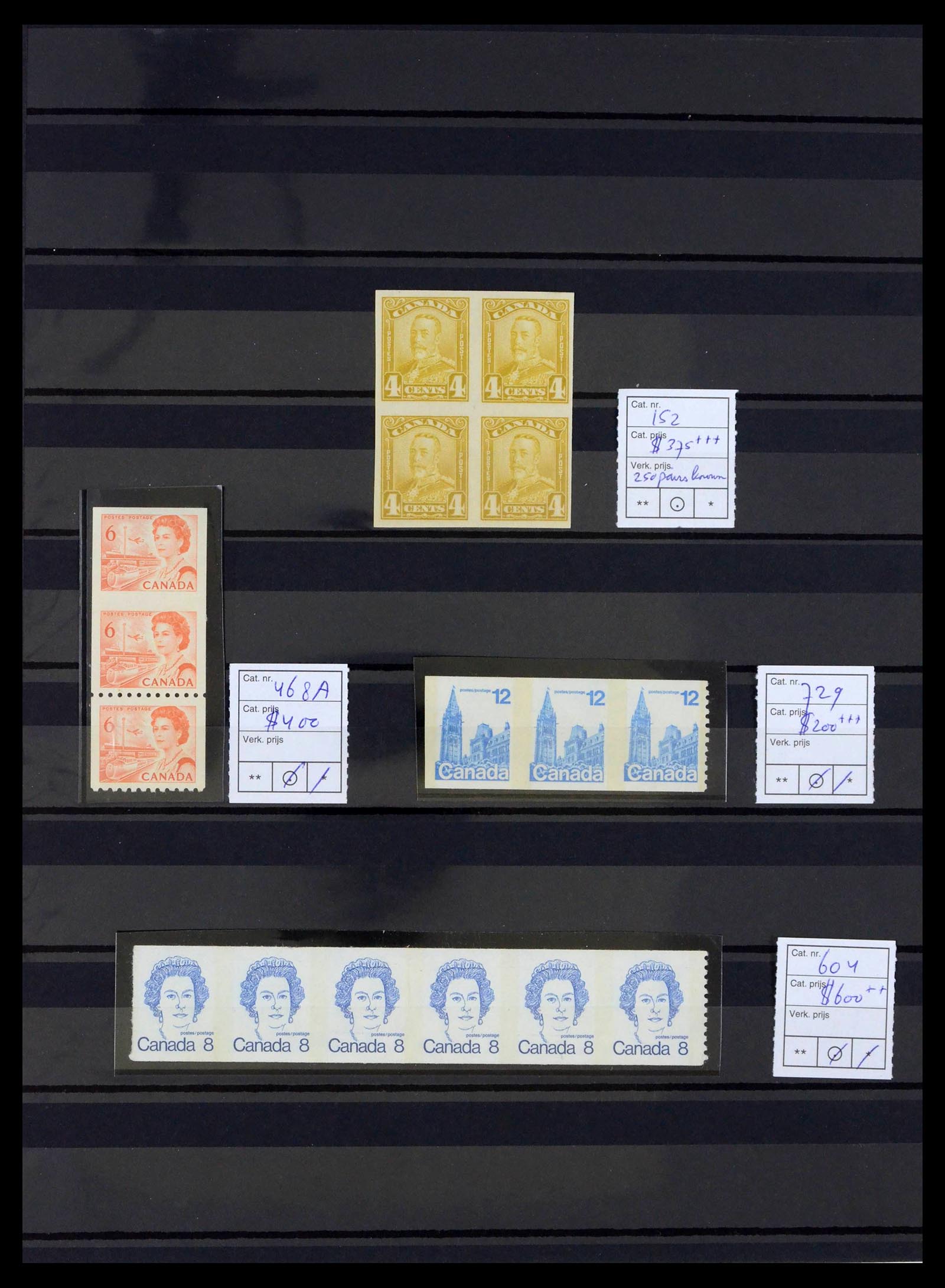 39413 0001 - Postzegelverzameling 39413 Canada variëteiten 1929-1977.