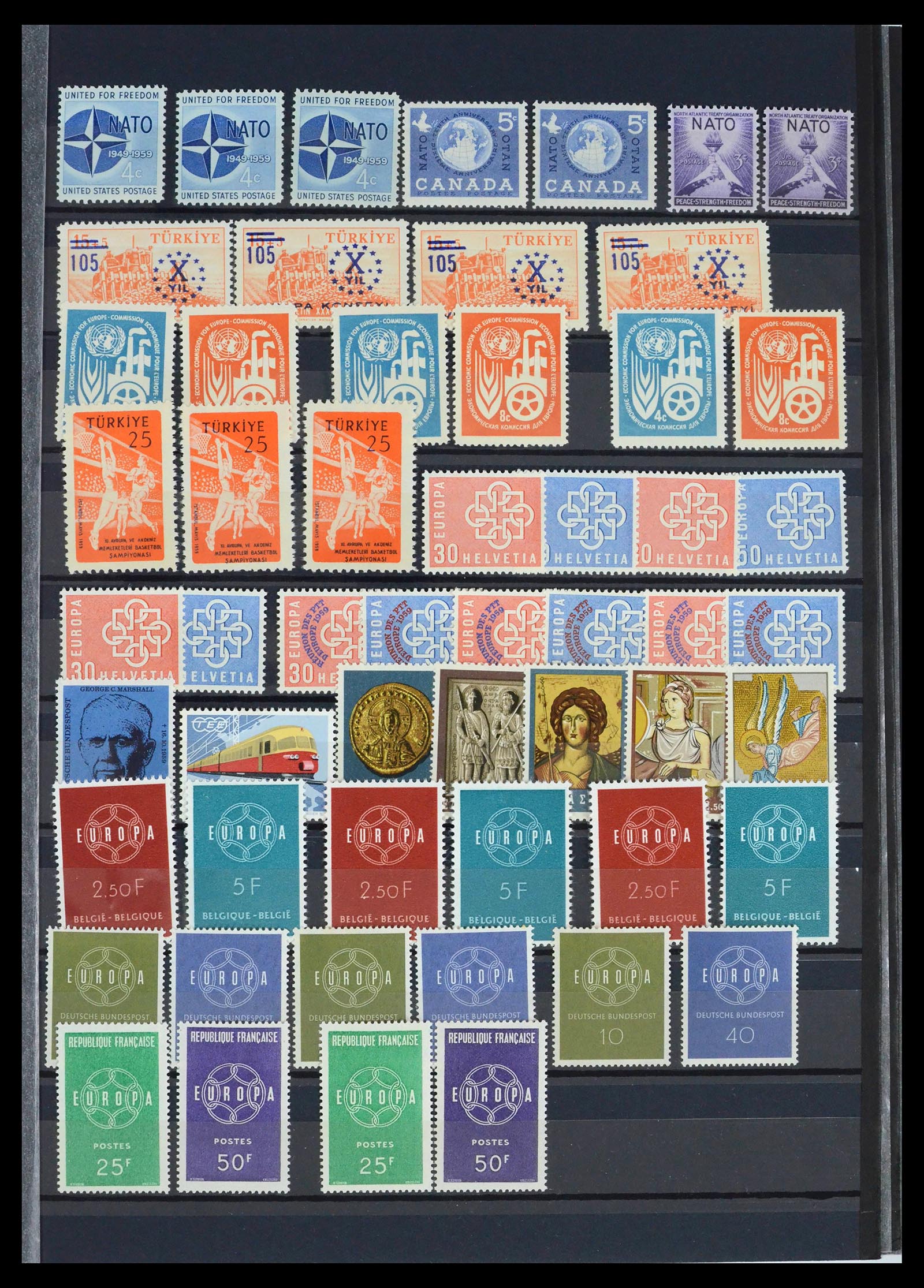 39416 0009 - Postzegelverzameling 39416 Europa CEPT 1949-2007.