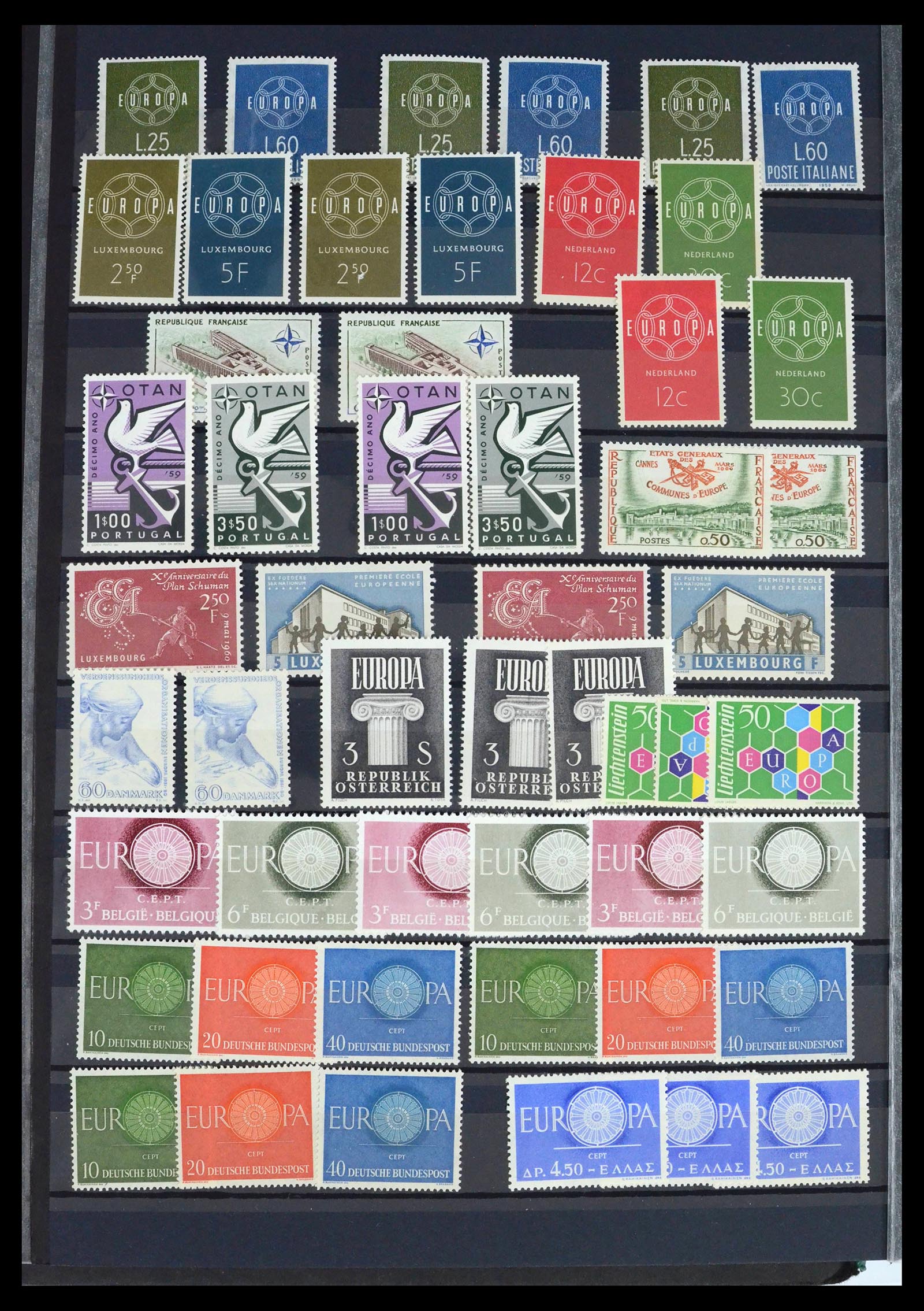 39416 0010 - Postzegelverzameling 39416 Europa CEPT 1949-2007.
