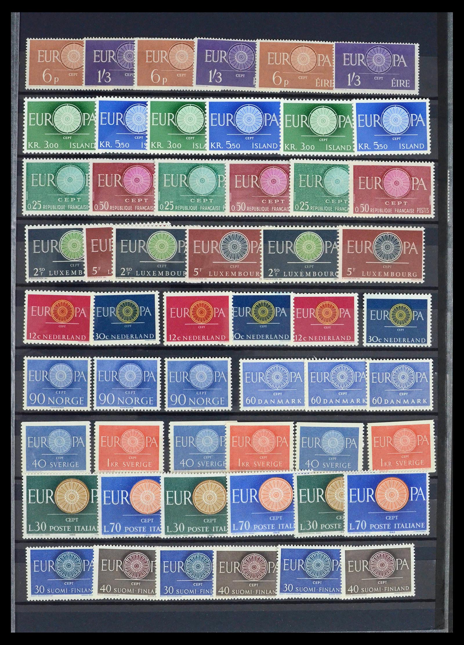 39416 0011 - Postzegelverzameling 39416 Europa CEPT 1949-2007.