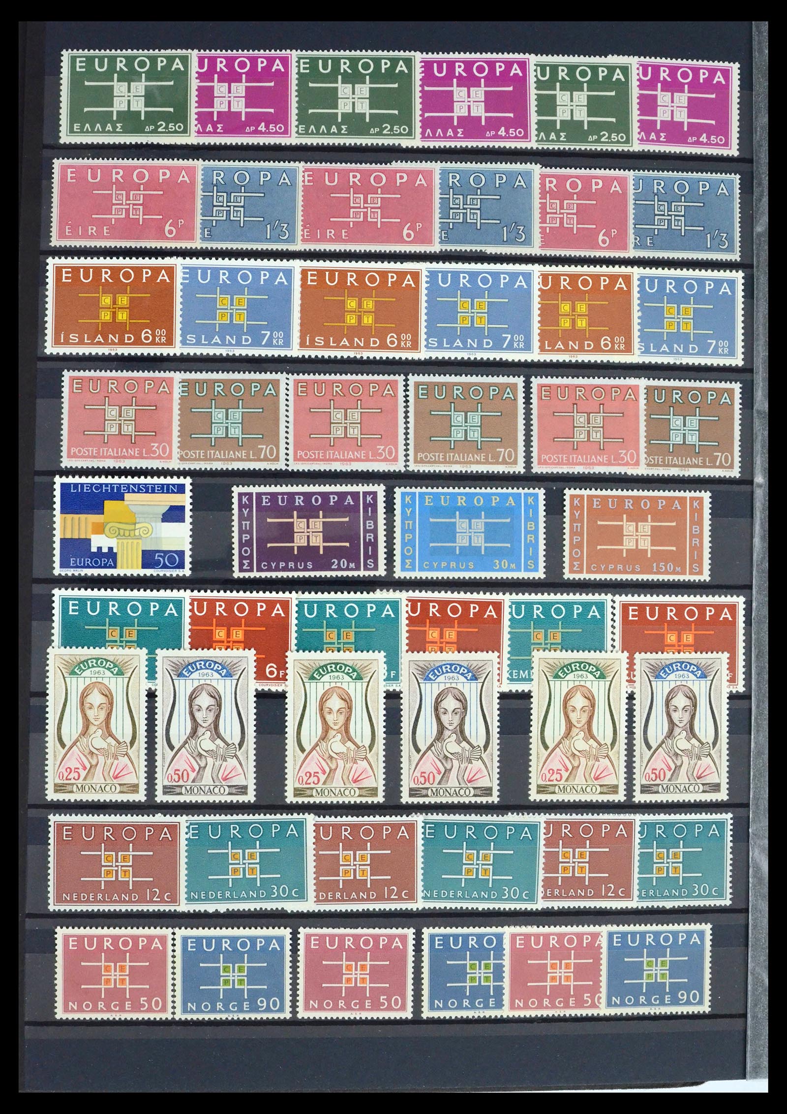 39416 0018 - Postzegelverzameling 39416 Europa CEPT 1949-2007.