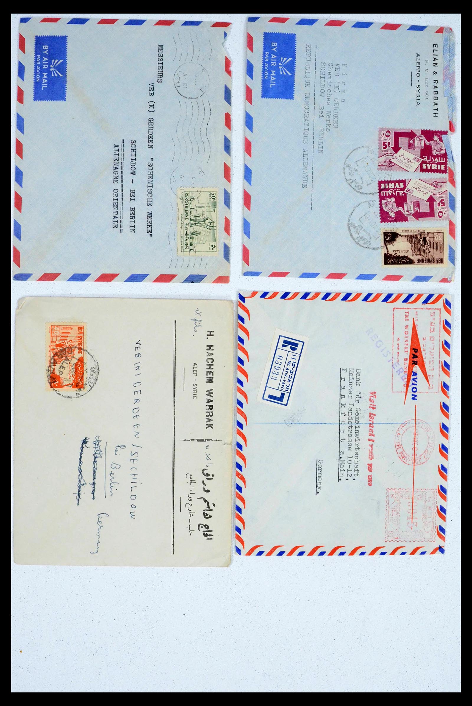 39417 0002 - Postzegelverzameling 39417 Midden Oosten brieven 1900-2000.