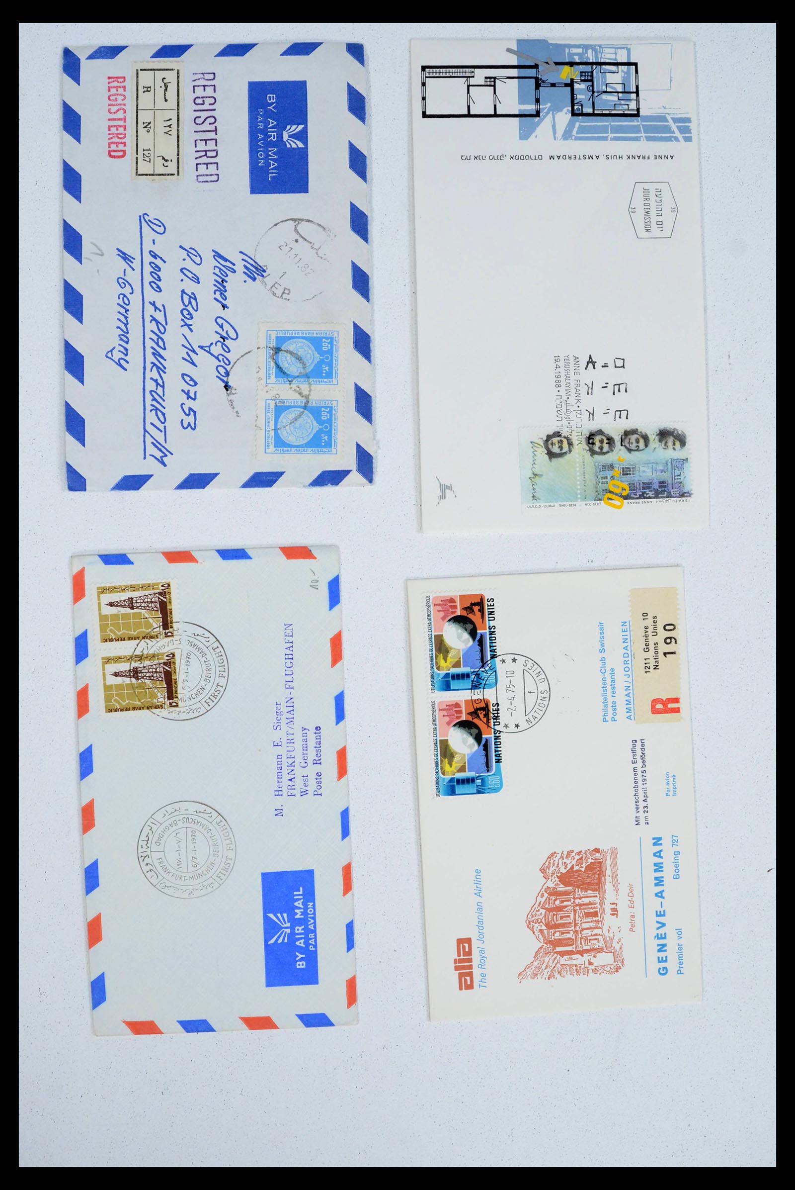 39417 0005 - Postzegelverzameling 39417 Midden Oosten brieven 1900-2000.