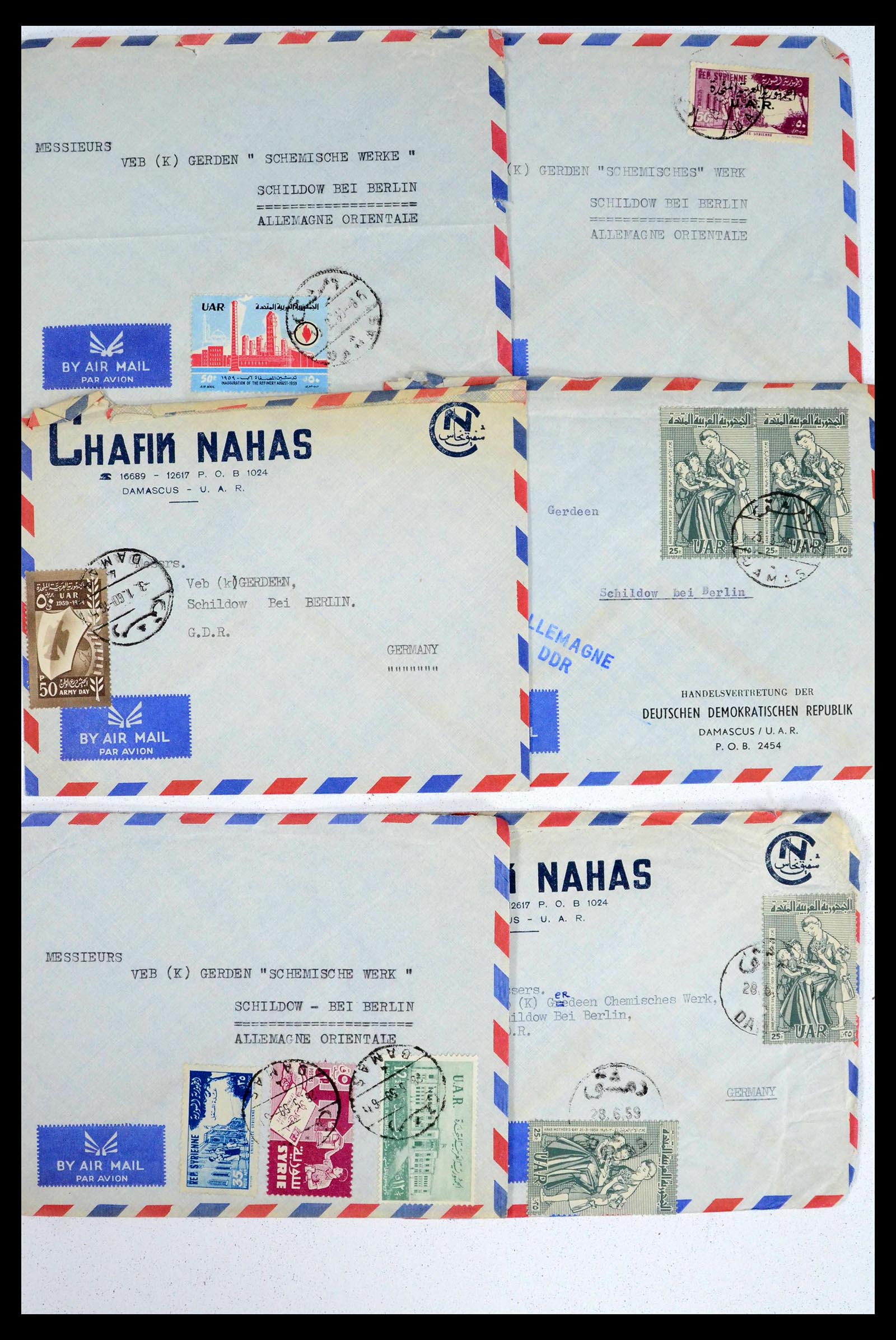 39417 0024 - Postzegelverzameling 39417 Midden Oosten brieven 1900-2000.