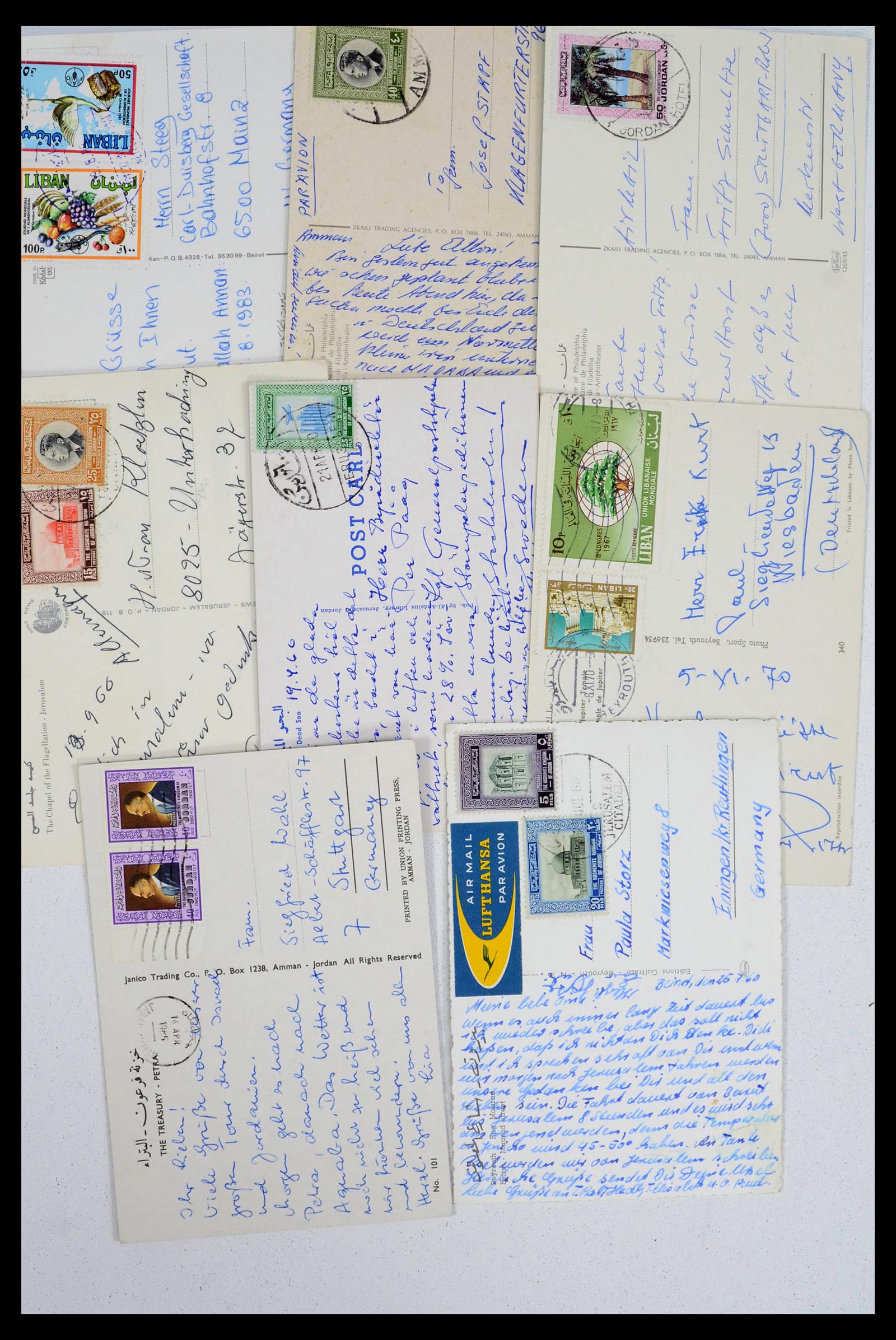 39417 0027 - Postzegelverzameling 39417 Midden Oosten brieven 1900-2000.