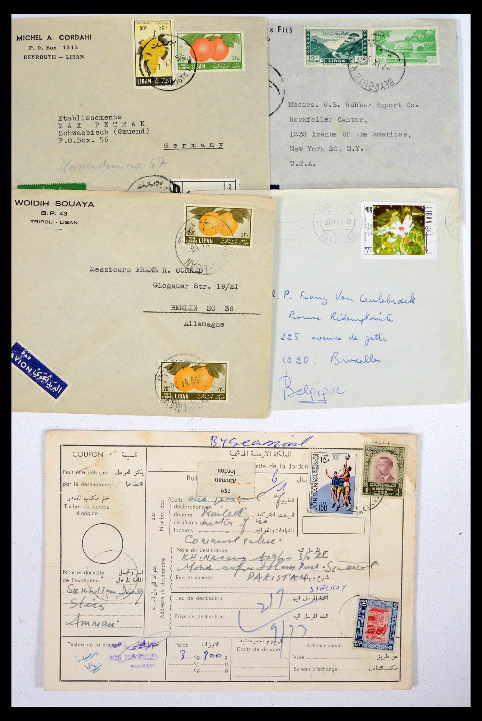 39417 0029 - Postzegelverzameling 39417 Midden Oosten brieven 1900-2000.