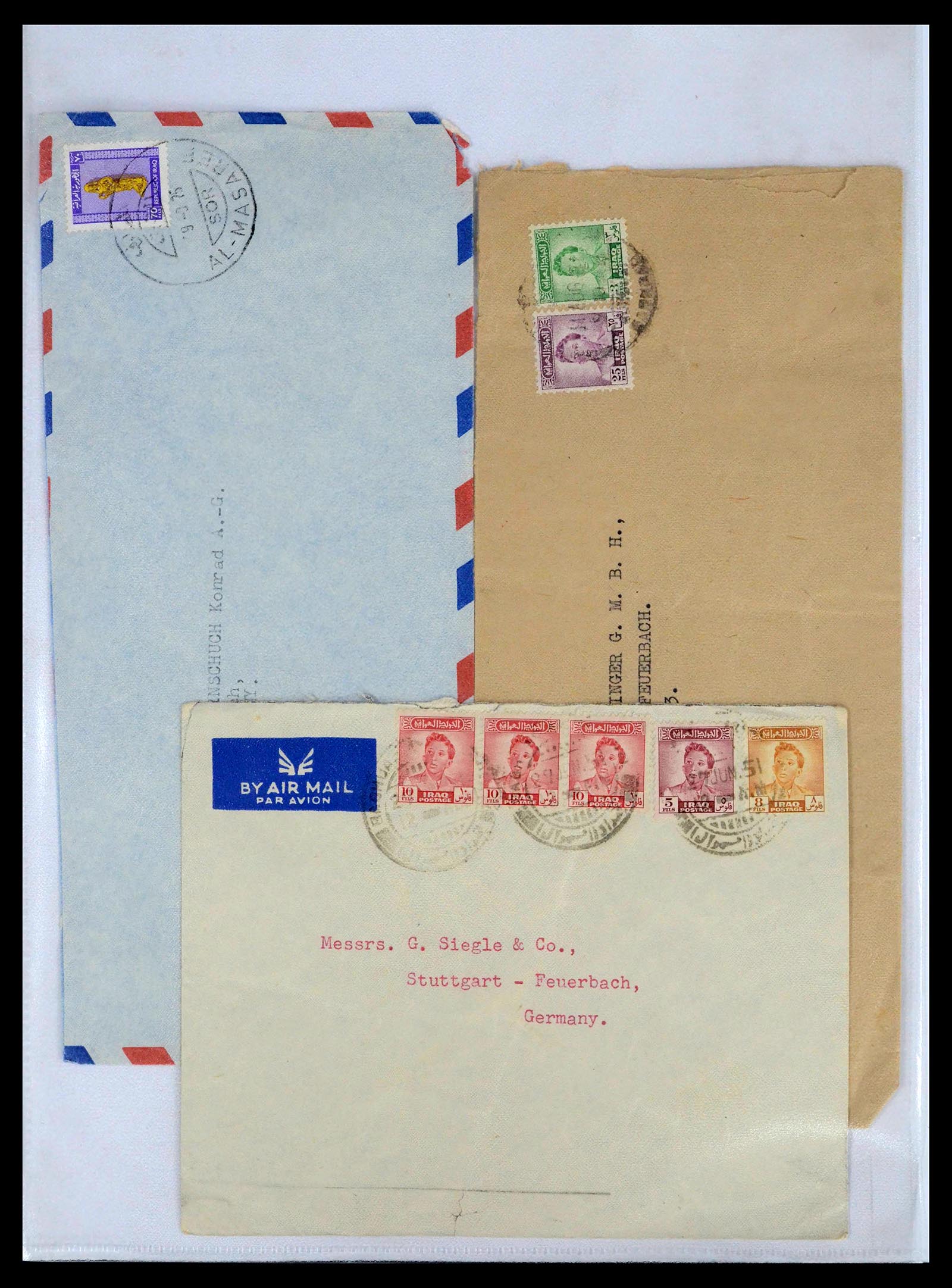 39418 0027 - Postzegelverzameling 39418 Irak brieven 1921-2001.
