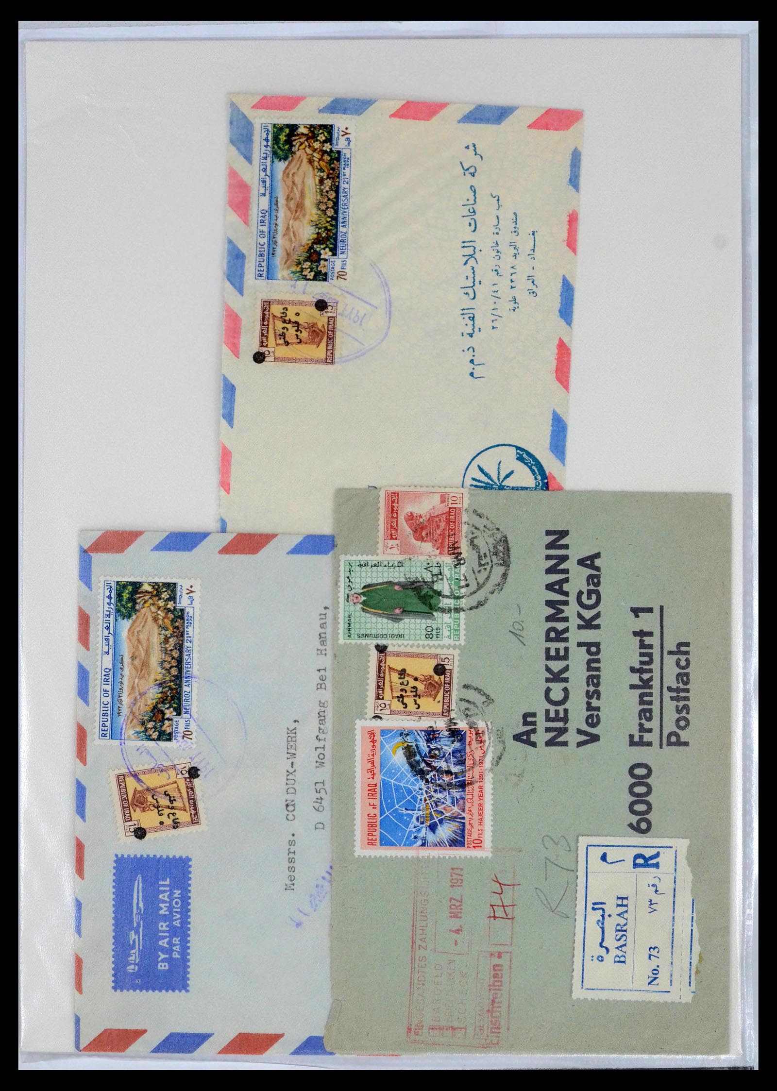 39418 0036 - Postzegelverzameling 39418 Irak brieven 1921-2001.
