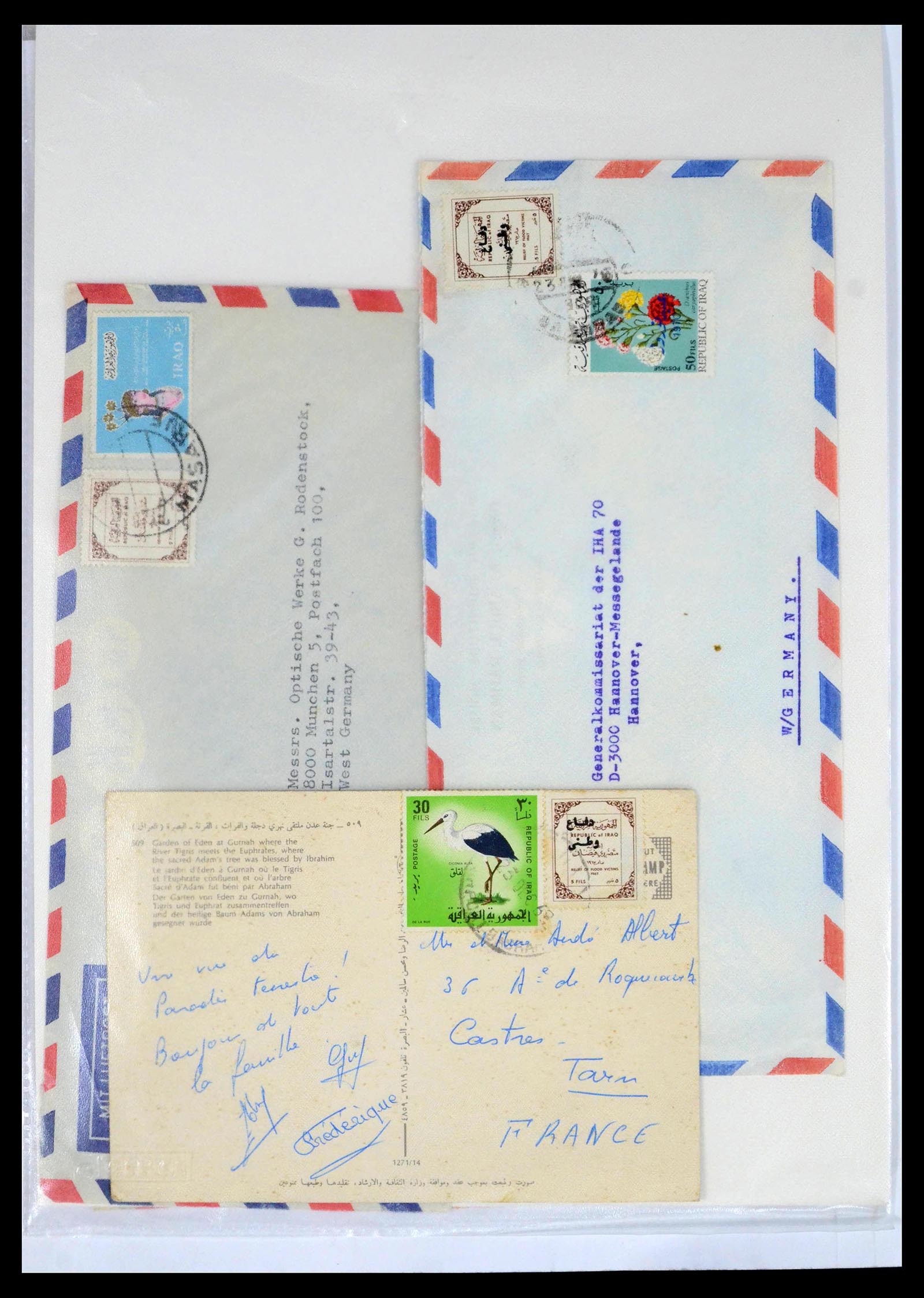 39418 0037 - Postzegelverzameling 39418 Irak brieven 1921-2001.