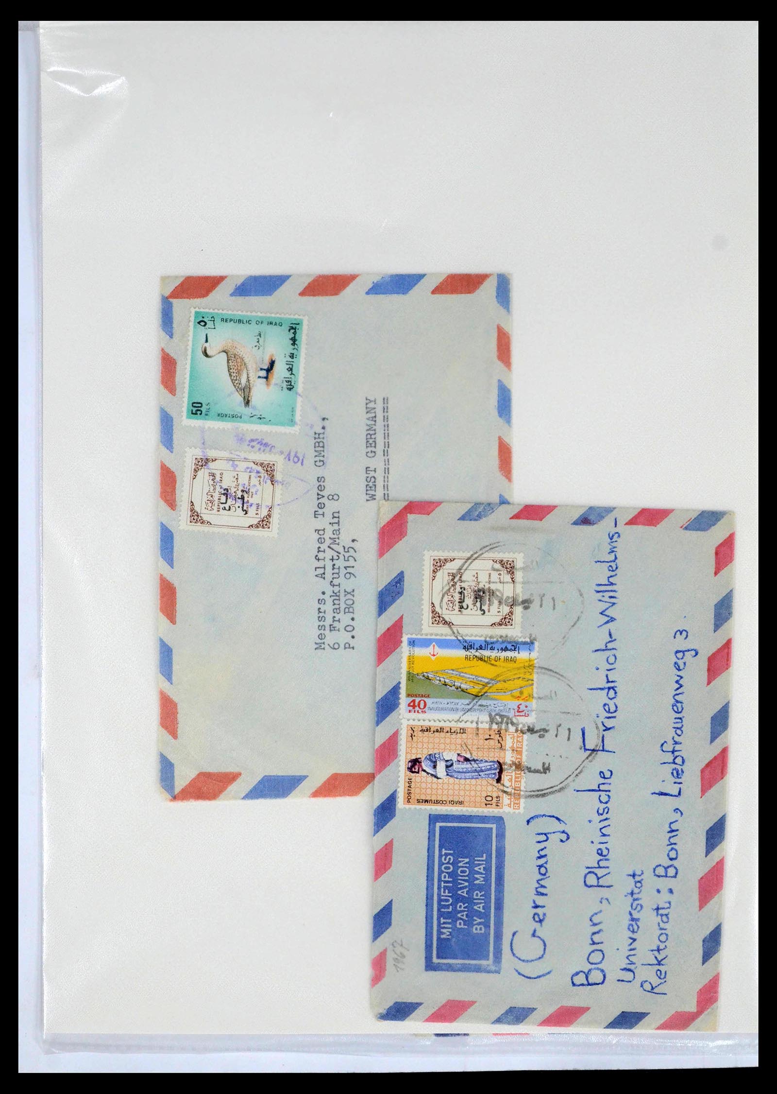 39418 0038 - Postzegelverzameling 39418 Irak brieven 1921-2001.