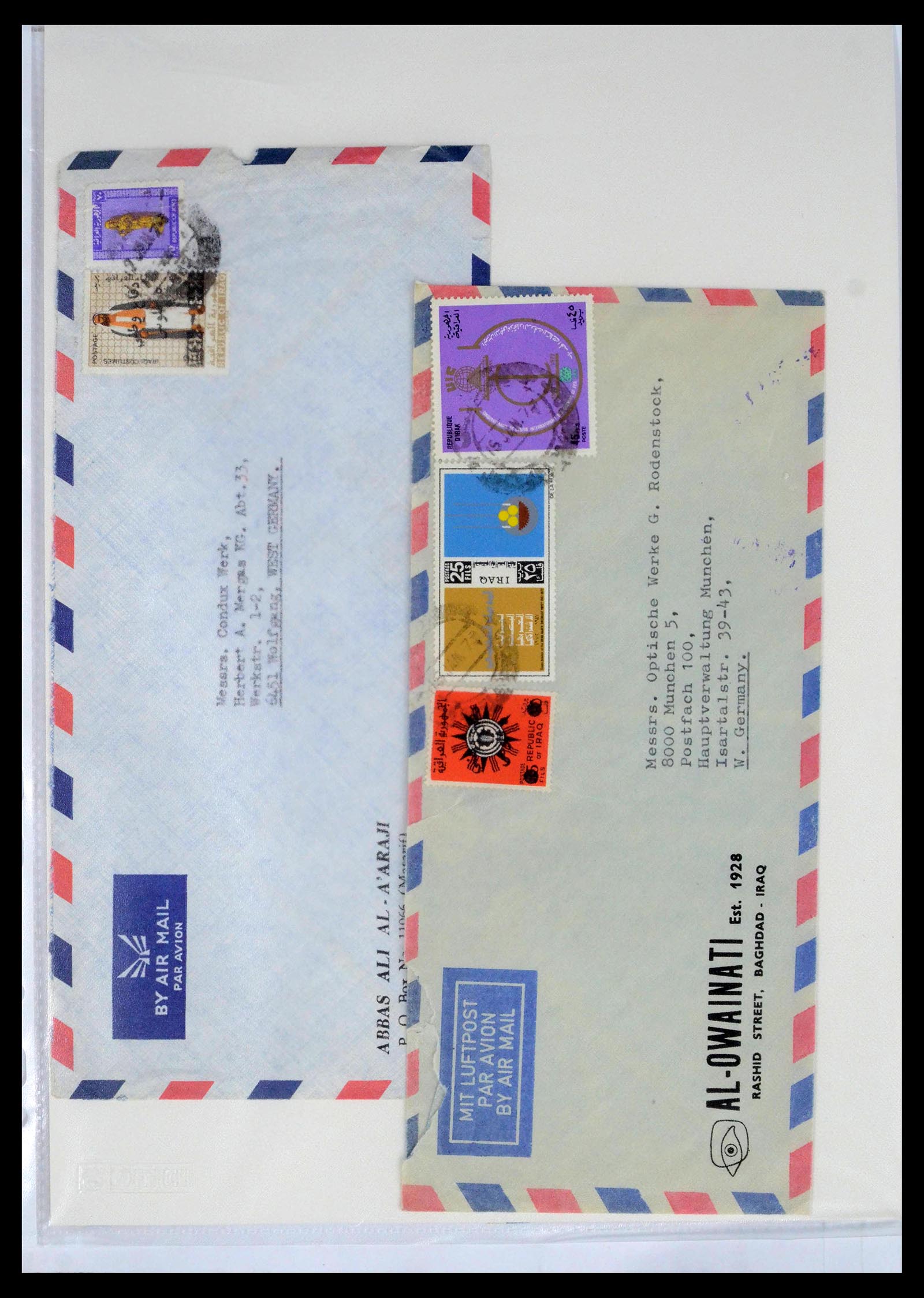 39418 0039 - Postzegelverzameling 39418 Irak brieven 1921-2001.