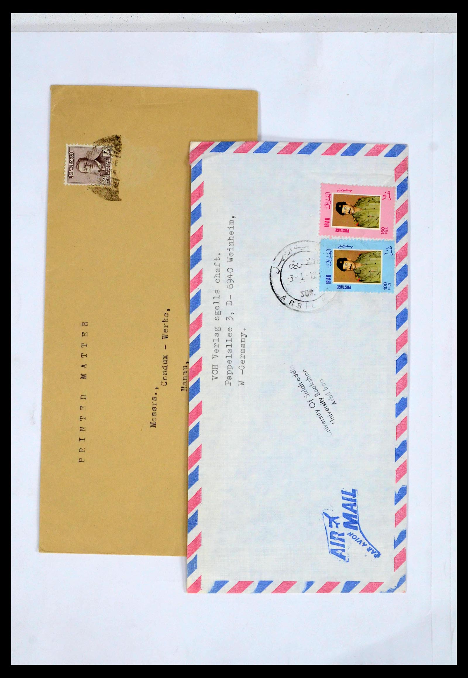 39418 0143 - Postzegelverzameling 39418 Irak brieven 1921-2001.