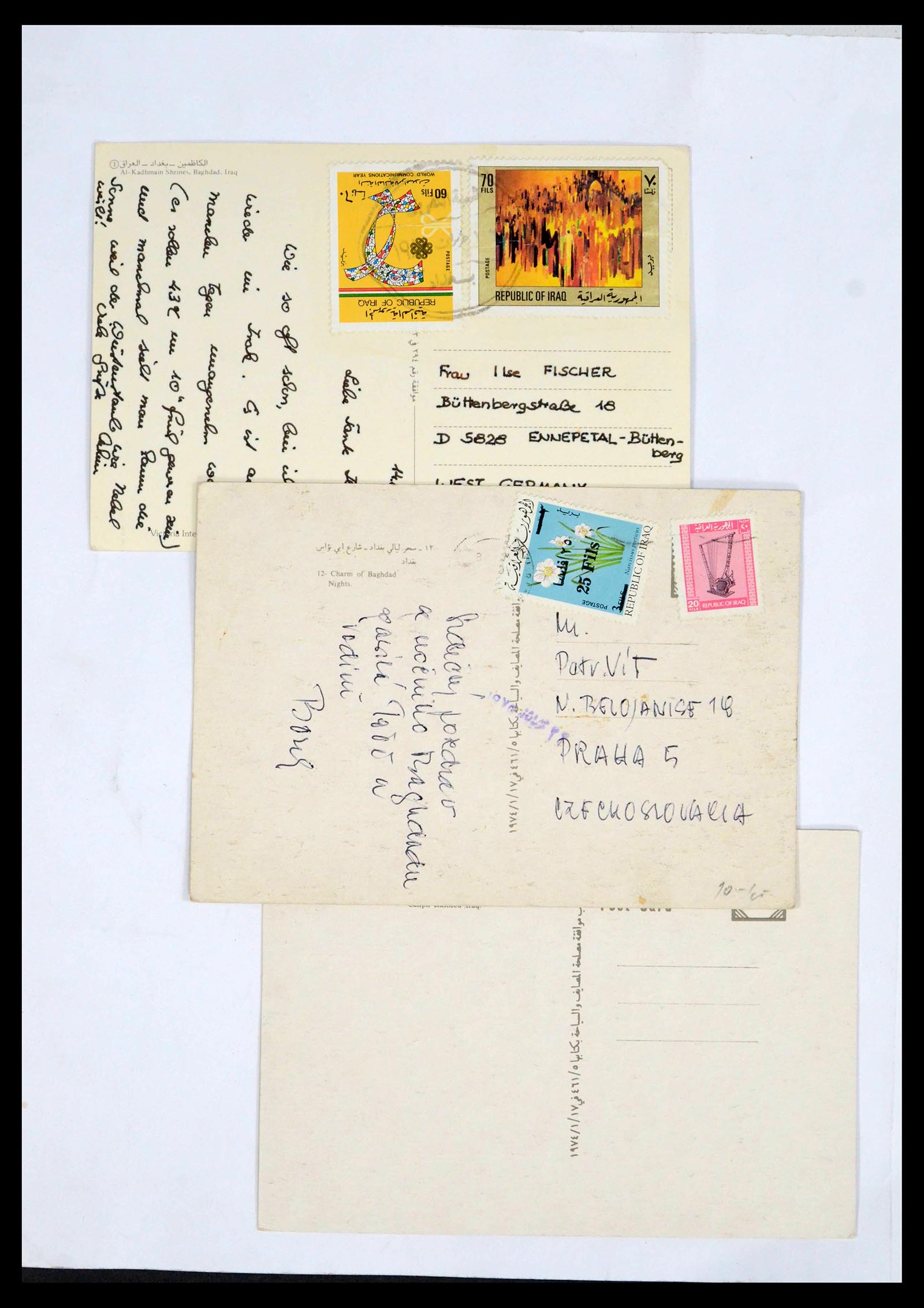 39418 0154 - Postzegelverzameling 39418 Irak brieven 1921-2001.