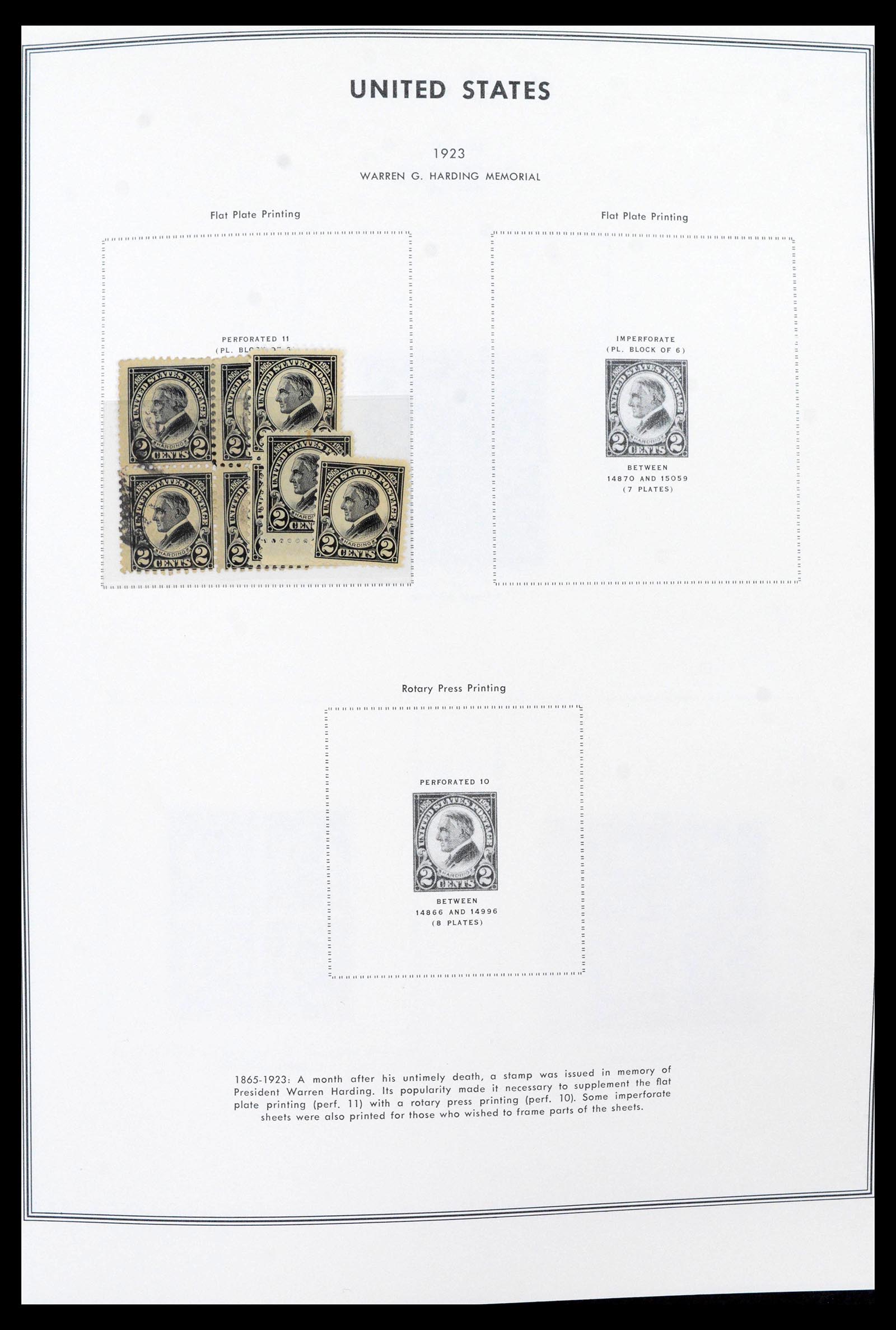 39419 0003 - Postzegelverzameling 39419 USA plaatblokken 1919-1980.