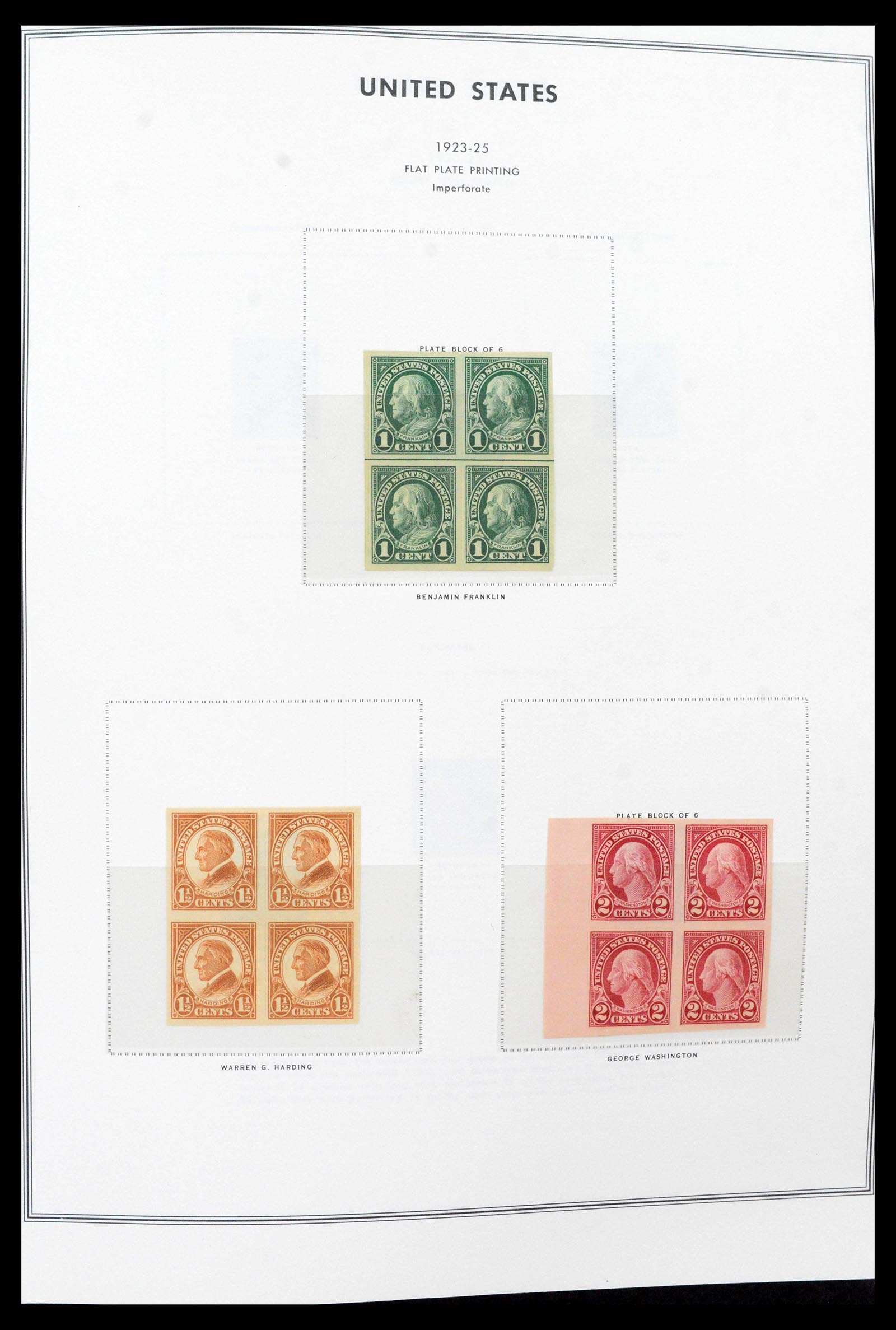 39419 0004 - Postzegelverzameling 39419 USA plaatblokken 1919-1980.