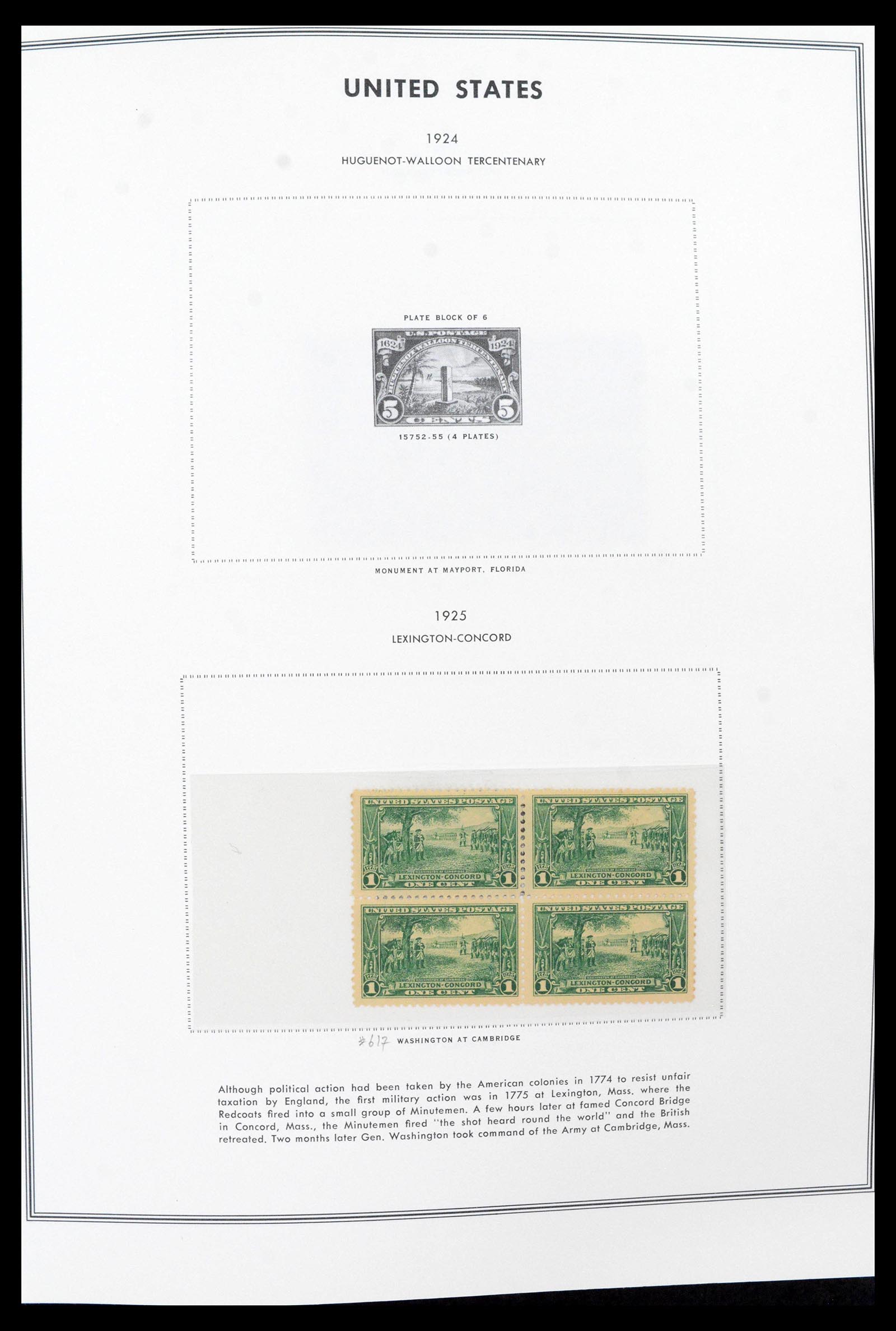 39419 0005 - Postzegelverzameling 39419 USA plaatblokken 1919-1980.