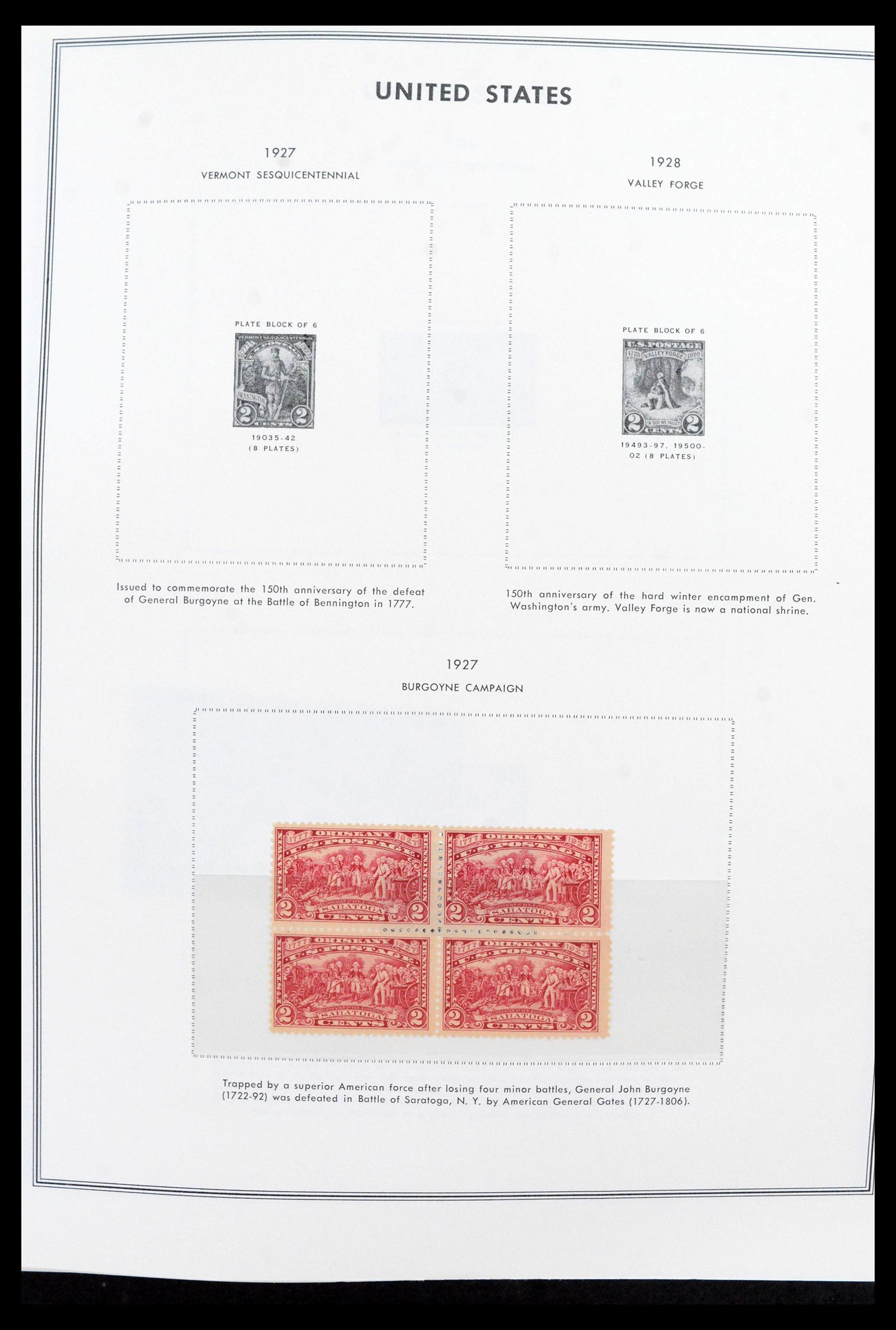 39419 0010 - Postzegelverzameling 39419 USA plaatblokken 1919-1980.