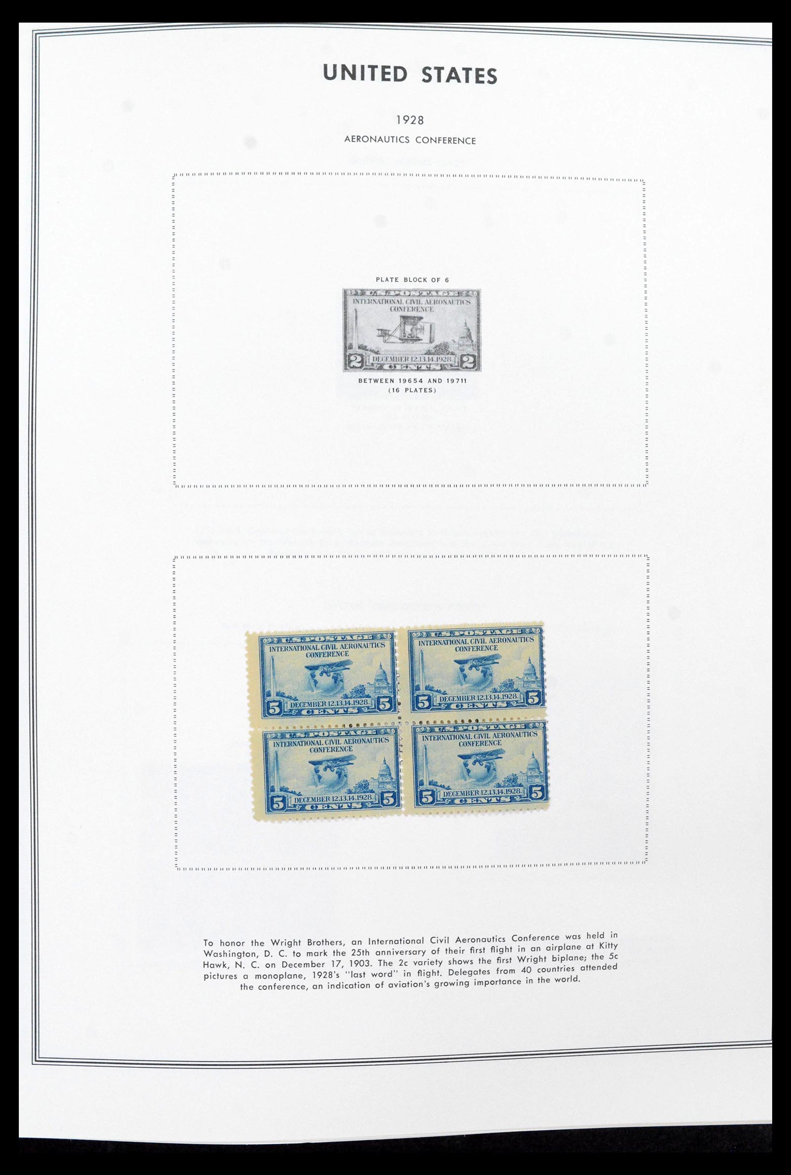 39419 0011 - Postzegelverzameling 39419 USA plaatblokken 1919-1980.