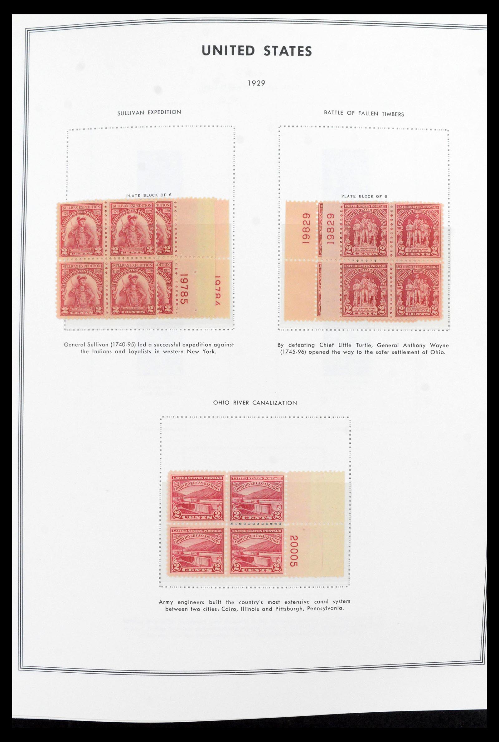 39419 0013 - Postzegelverzameling 39419 USA plaatblokken 1919-1980.