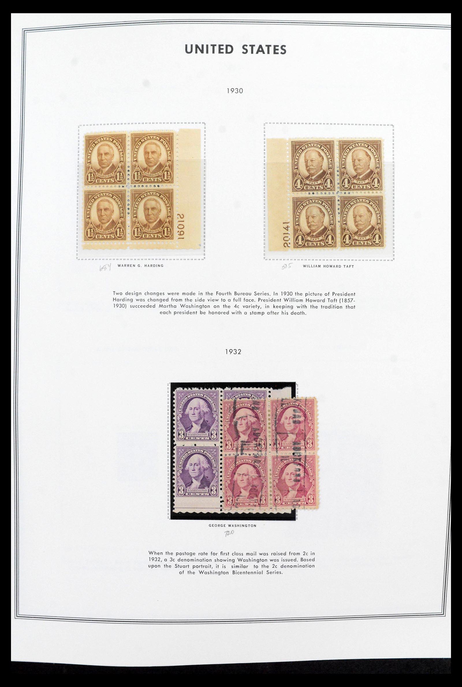 39419 0014 - Postzegelverzameling 39419 USA plaatblokken 1919-1980.