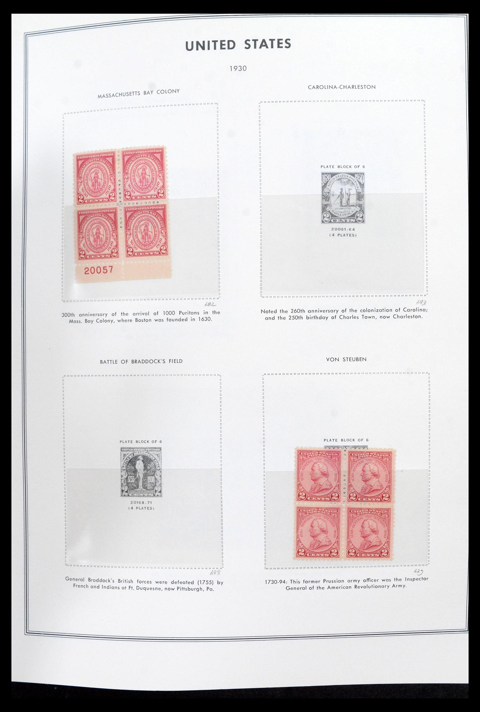 39419 0015 - Postzegelverzameling 39419 USA plaatblokken 1919-1980.