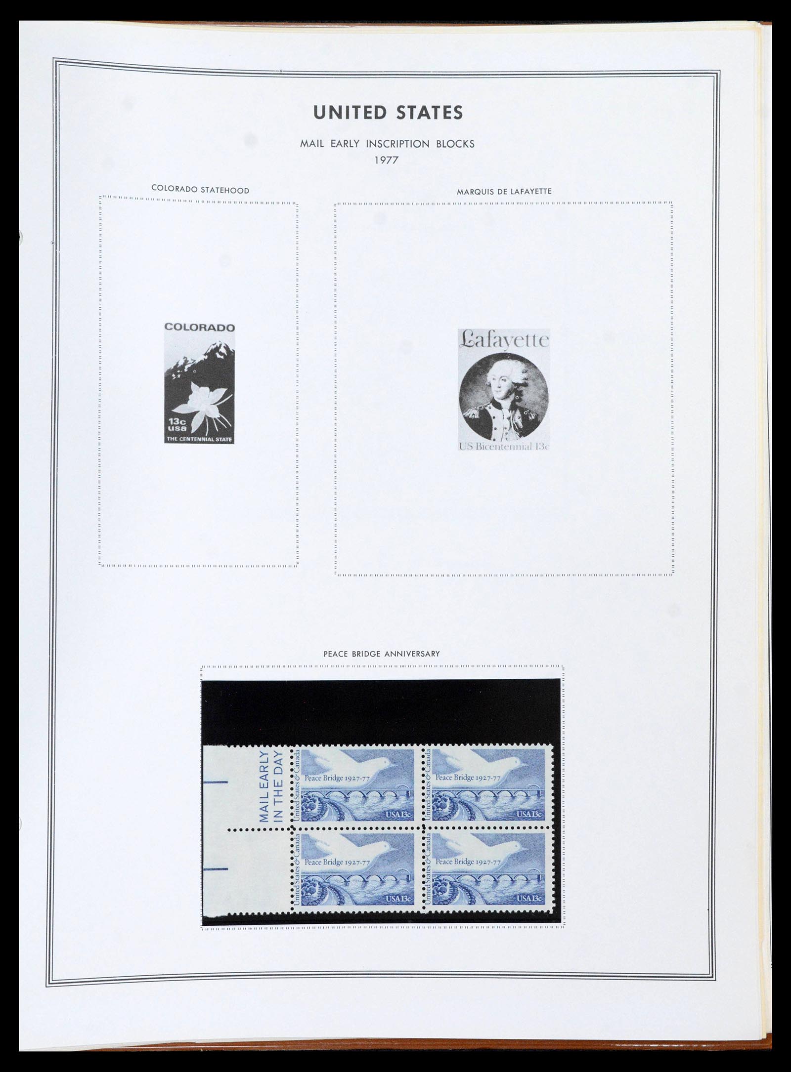 39419 0342 - Stamp collection 39419 USA plateblocs 1919-1980. 39419 0342 - Stamp collection 39419 USA plateblocs 1919-1980.