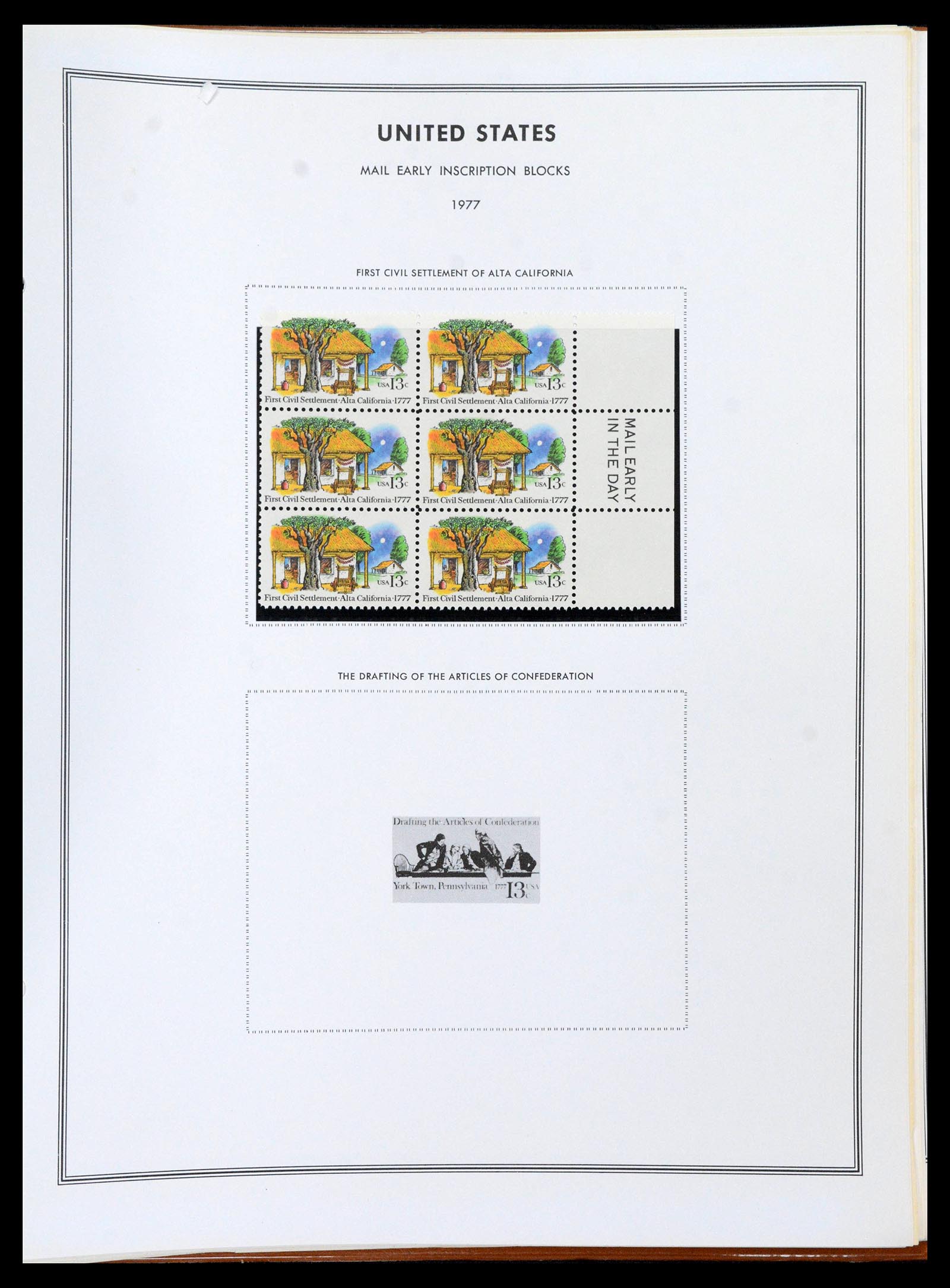 39419 0343 - Stamp collection 39419 USA plateblocs 1919-1980. 39419 0343 - Stamp collection 39419 USA plateblocs 1919-1980.