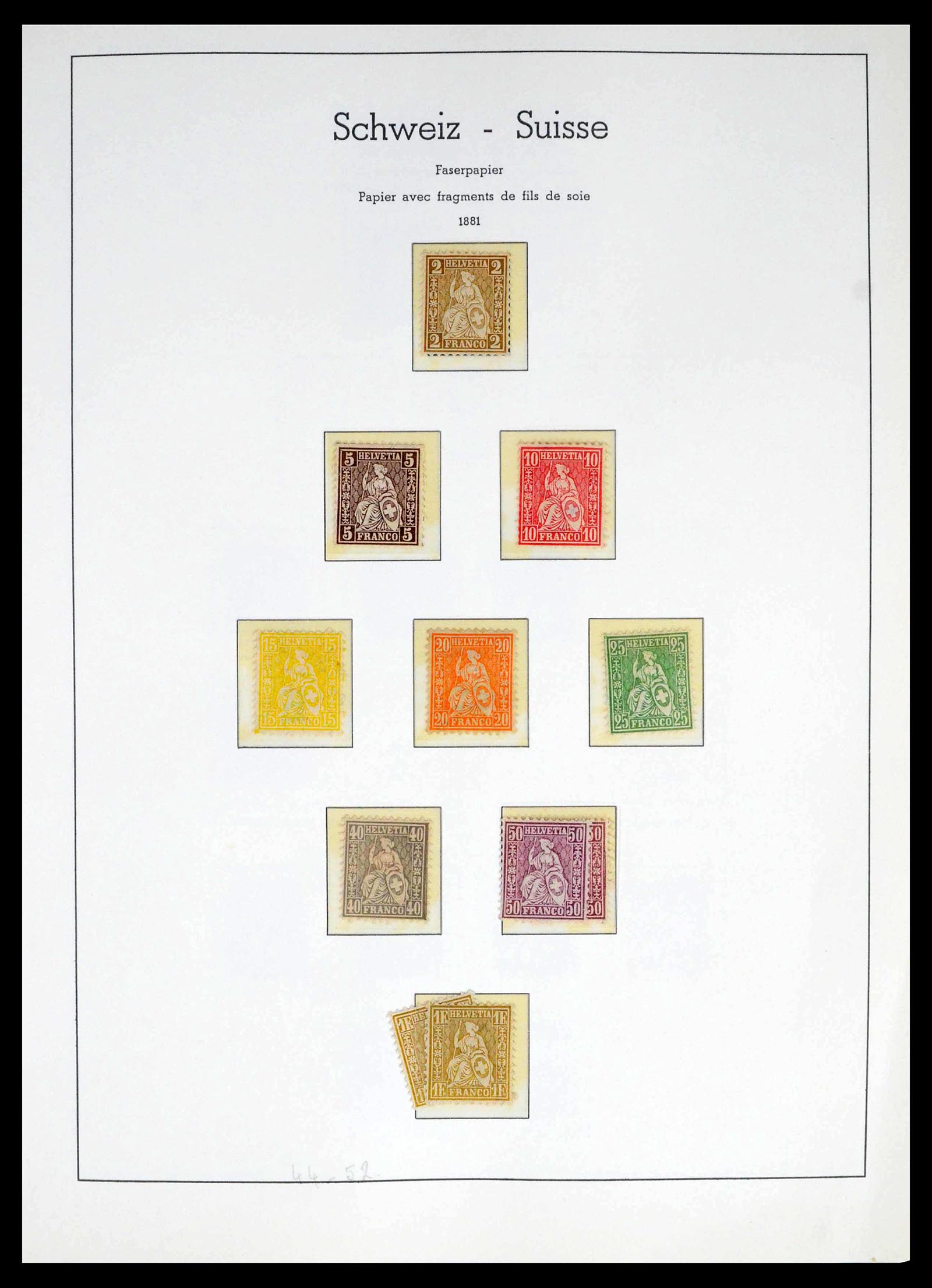 39420 0002 - Stamp collection 39420 Switzerland 1862-1974.