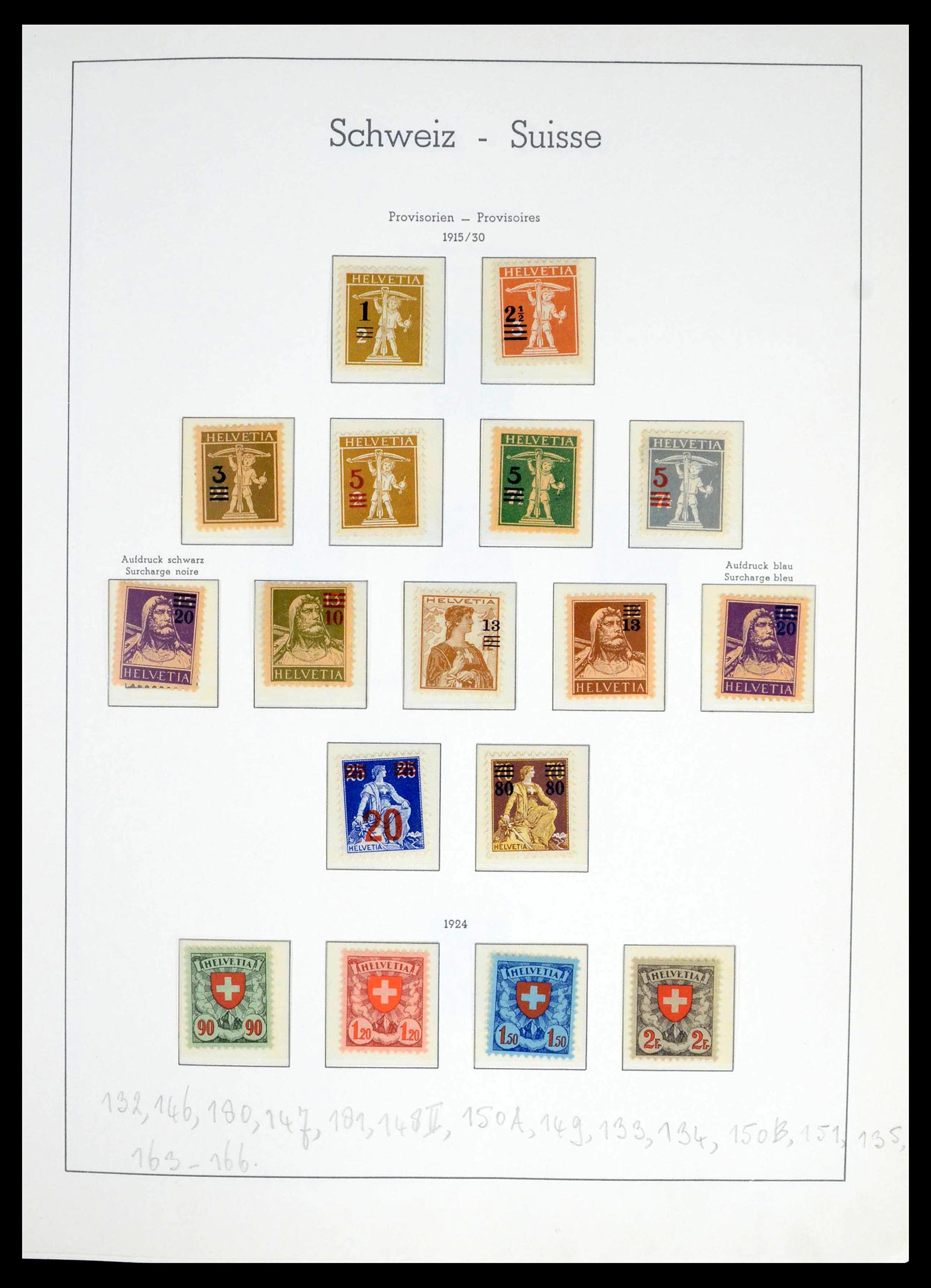 39420 0016 - Stamp collection 39420 Switzerland 1862-1974.